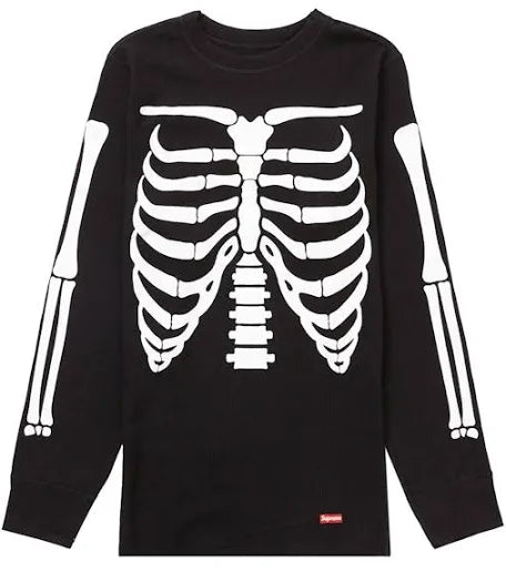 SUPREME BLACK SKELETON THERMAL LONGSLEEVE (BRAND NEW)