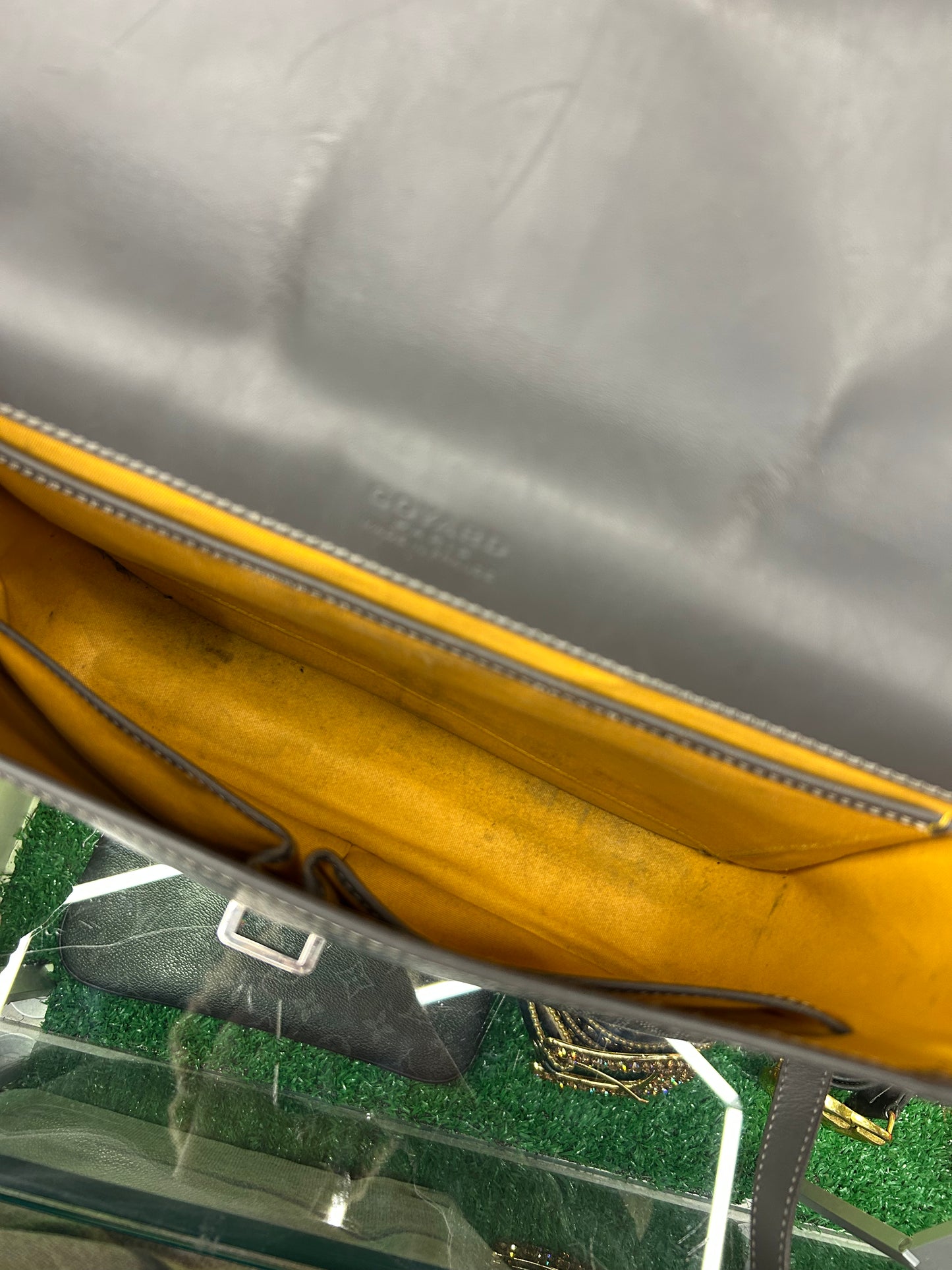 GOYARD MM BELVEDERE GREY MESSENGER BAG (PRE-OWNED)