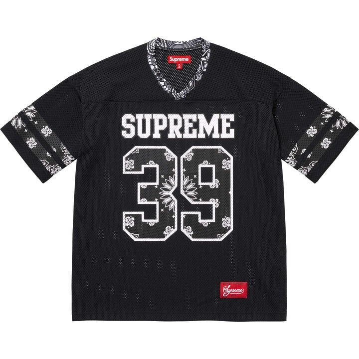 SUPREME BLACK 39 FOOTBALL JERSEY (PRE-OWNED)