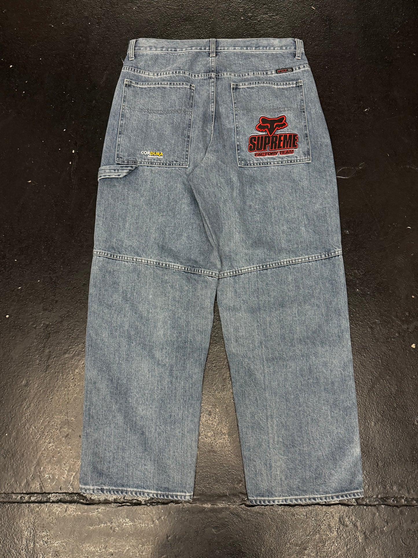 SUPREME X FOX CORDURA BAGGY JEANS (PRE-OWNED)