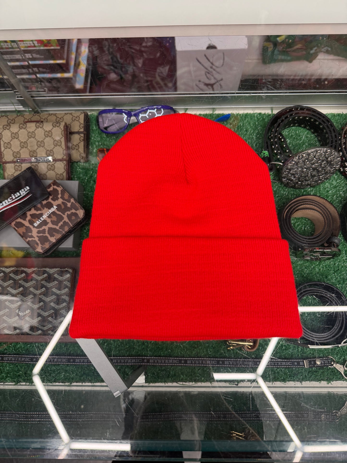 CHROME HEARTS RED LOGO BEANIE (BRAND NEW)