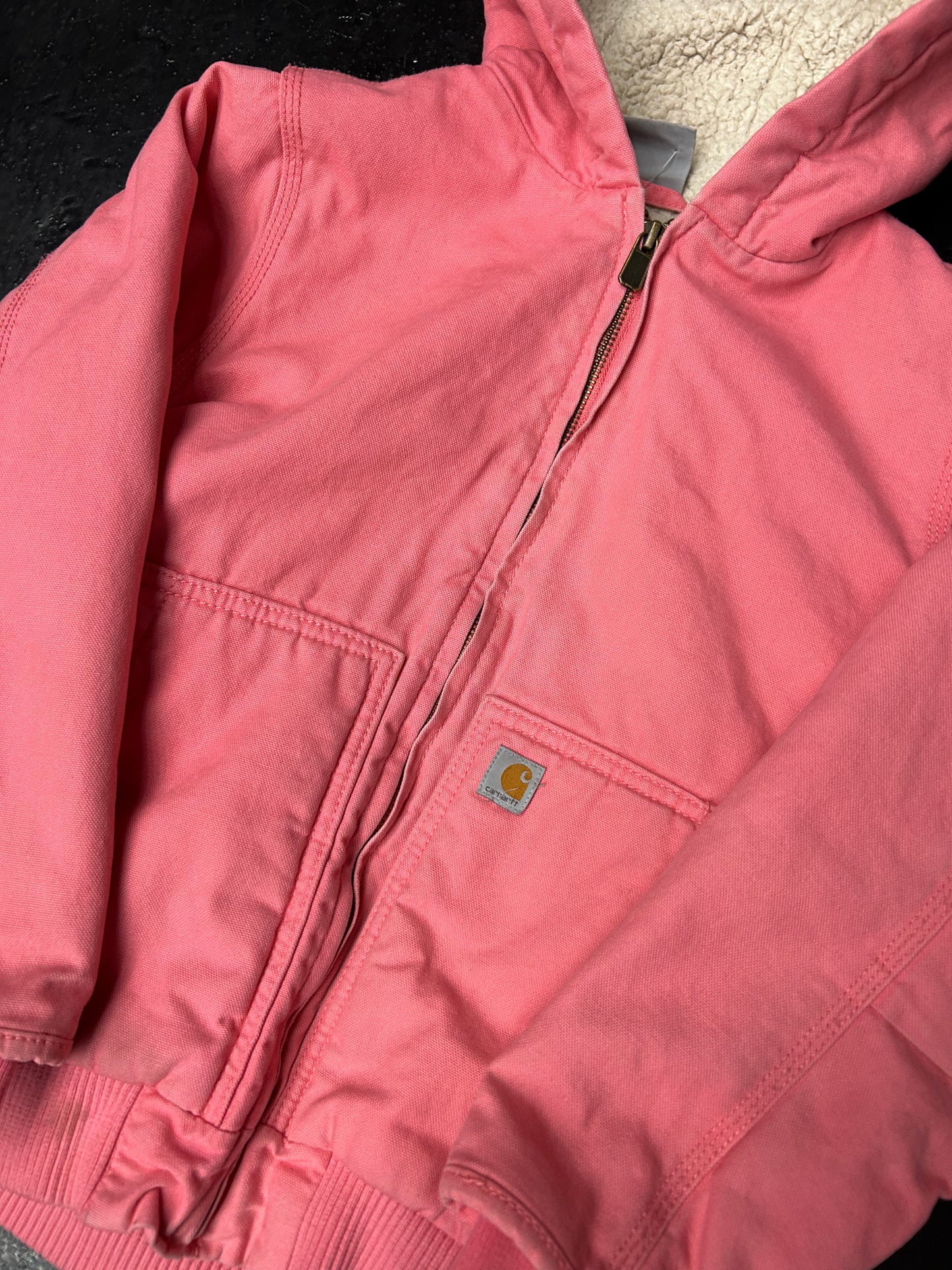 CARHARTT HOODED KIDS PINK JACKET (PRE-OWNED)