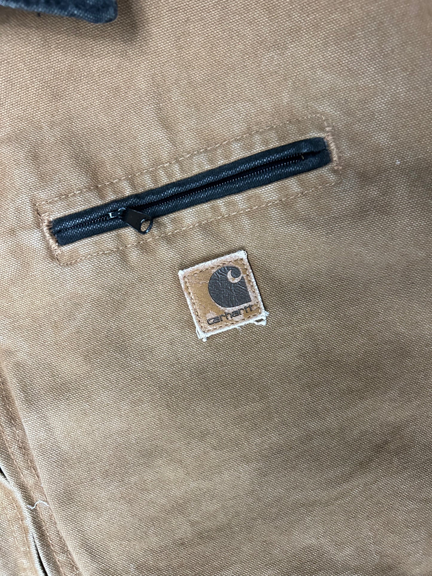 CARHARTT TAN DETROIT BLANKET LINED JACKET (PRE-OWNED)