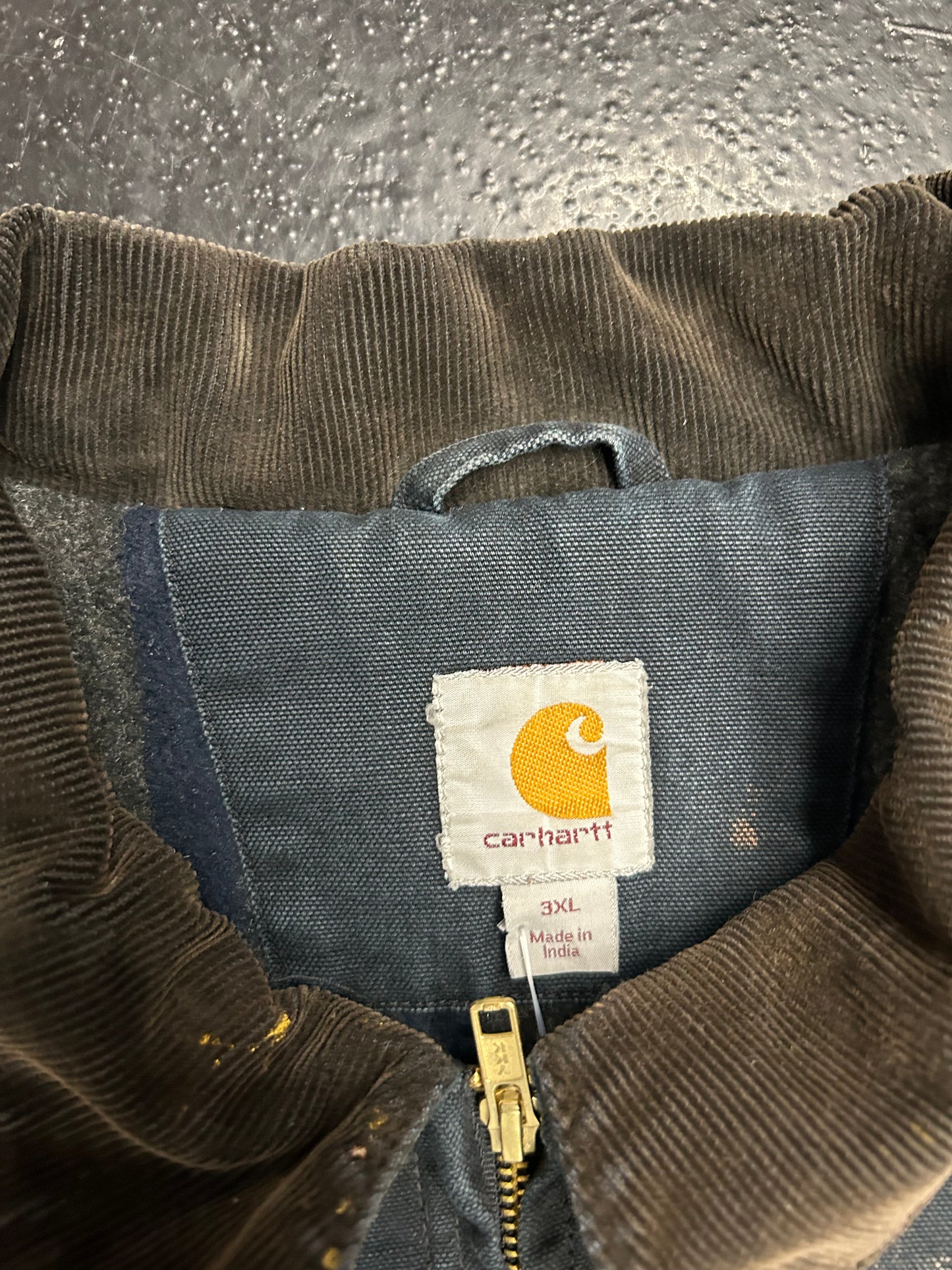 CARHARTT BLACK DETROIT BLANKET LINED JACKET (PRE-OWNED)