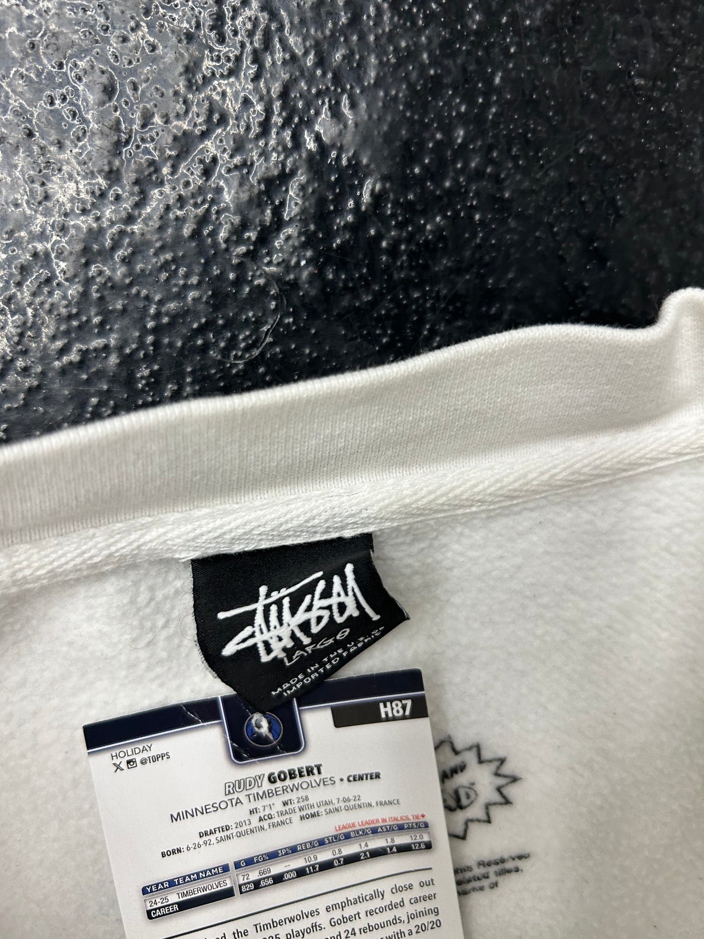 STUSSY BEAVIS & BUTTHEAD WHITE CREWNECK (PRE-OWNED)