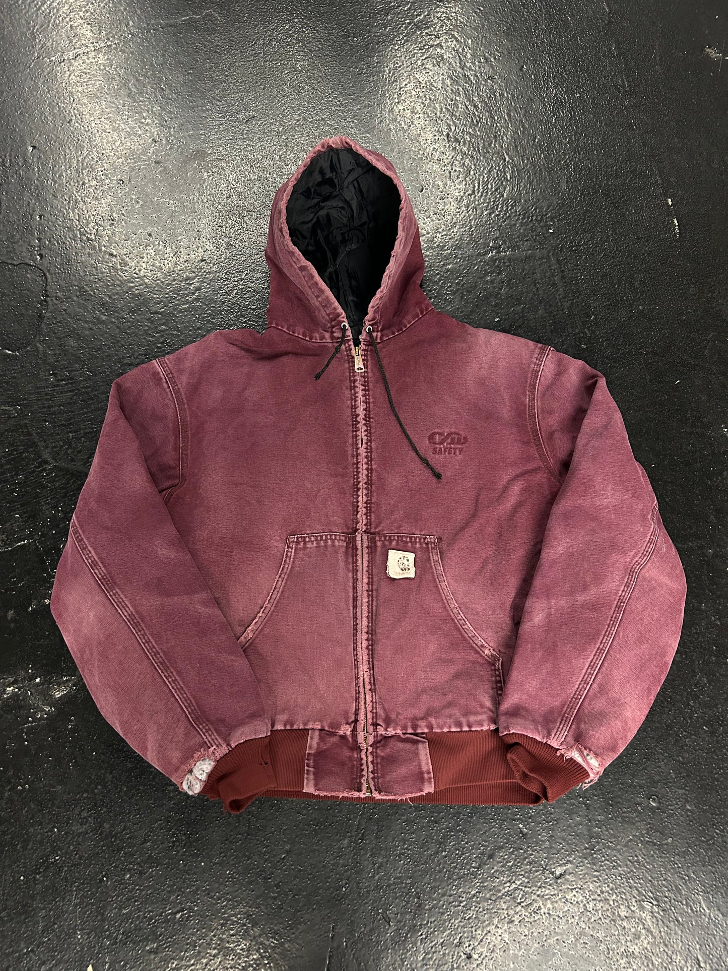 CARHARTT MAROON HOODED JACKET (PRE-OWNED)