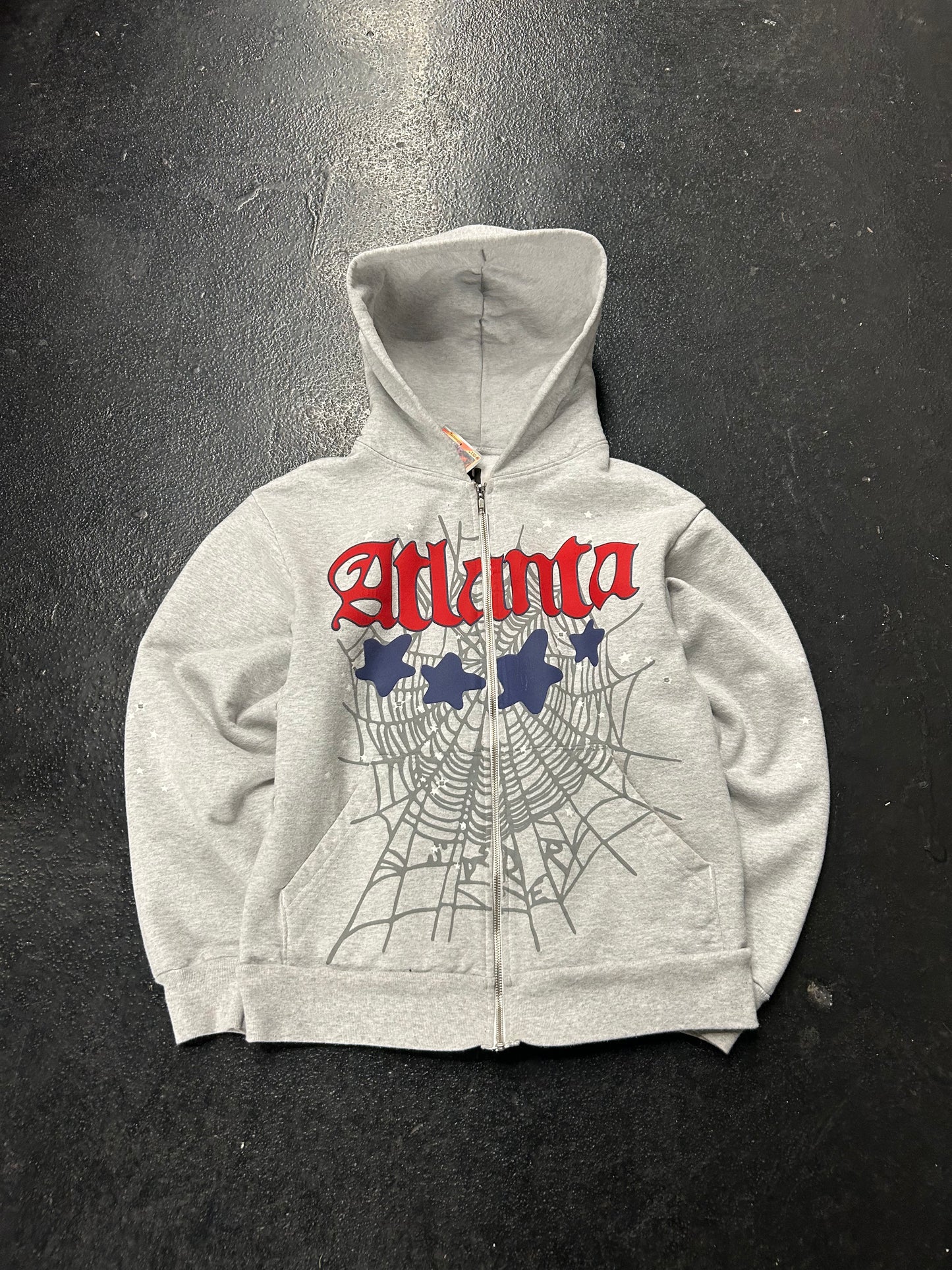 SP5DER ATLANTA GREY ZIP UP (PRE-OWNED)