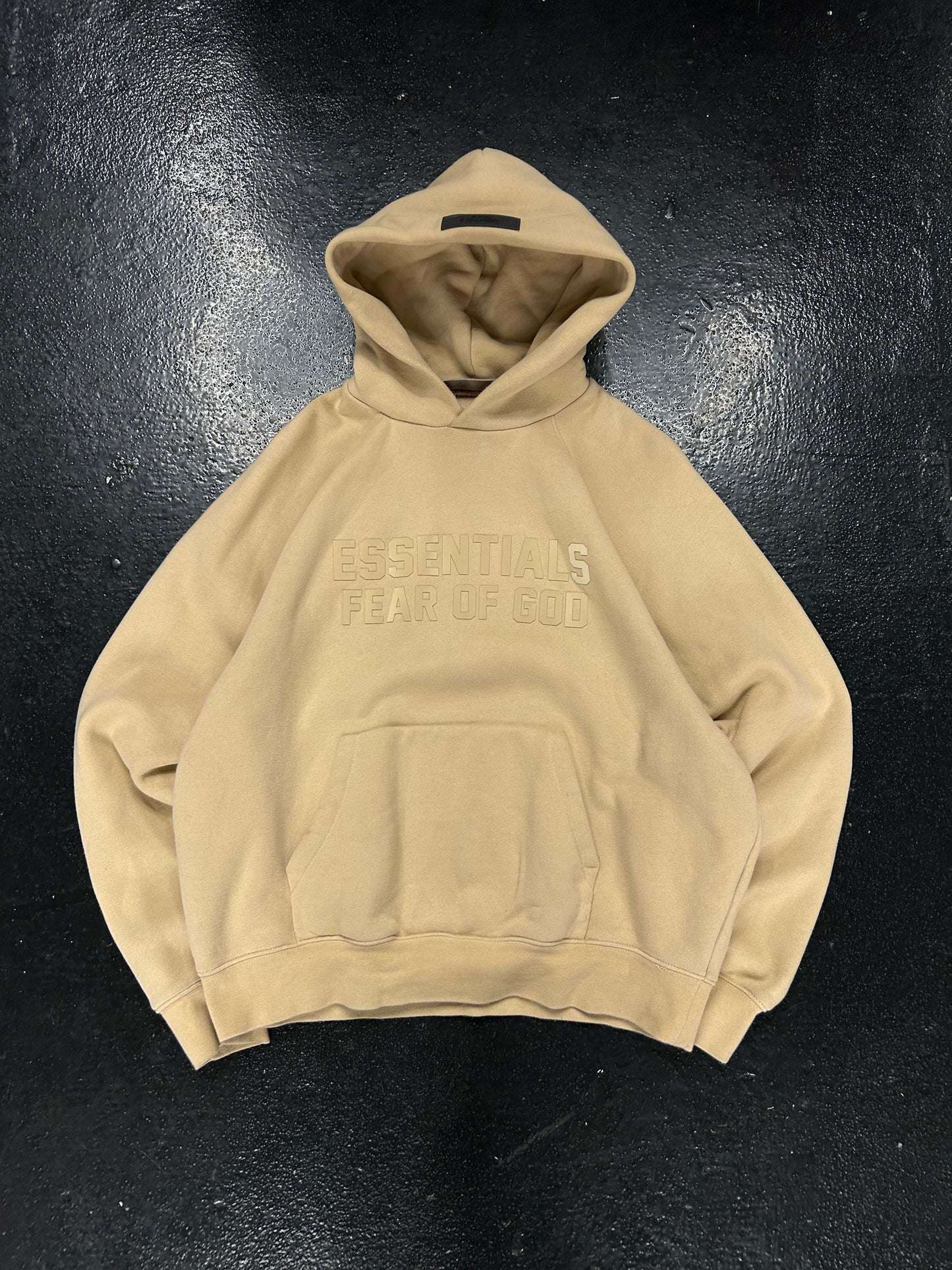 ESSENTIALS BEIGE HOODIE (PRE OWNED)