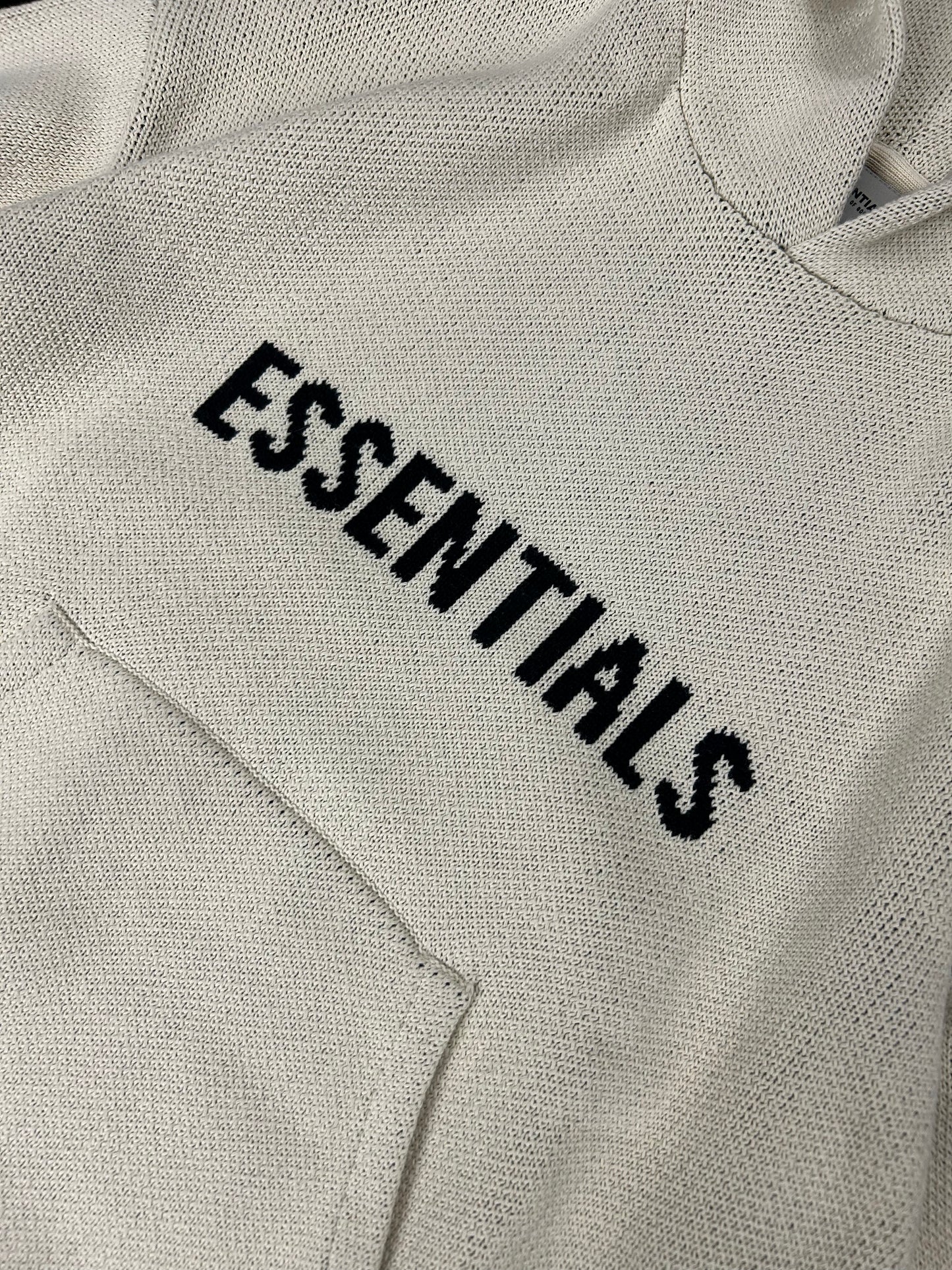ESSENTIALS LIGHT KNIT HOODIE (BRAND NEW)