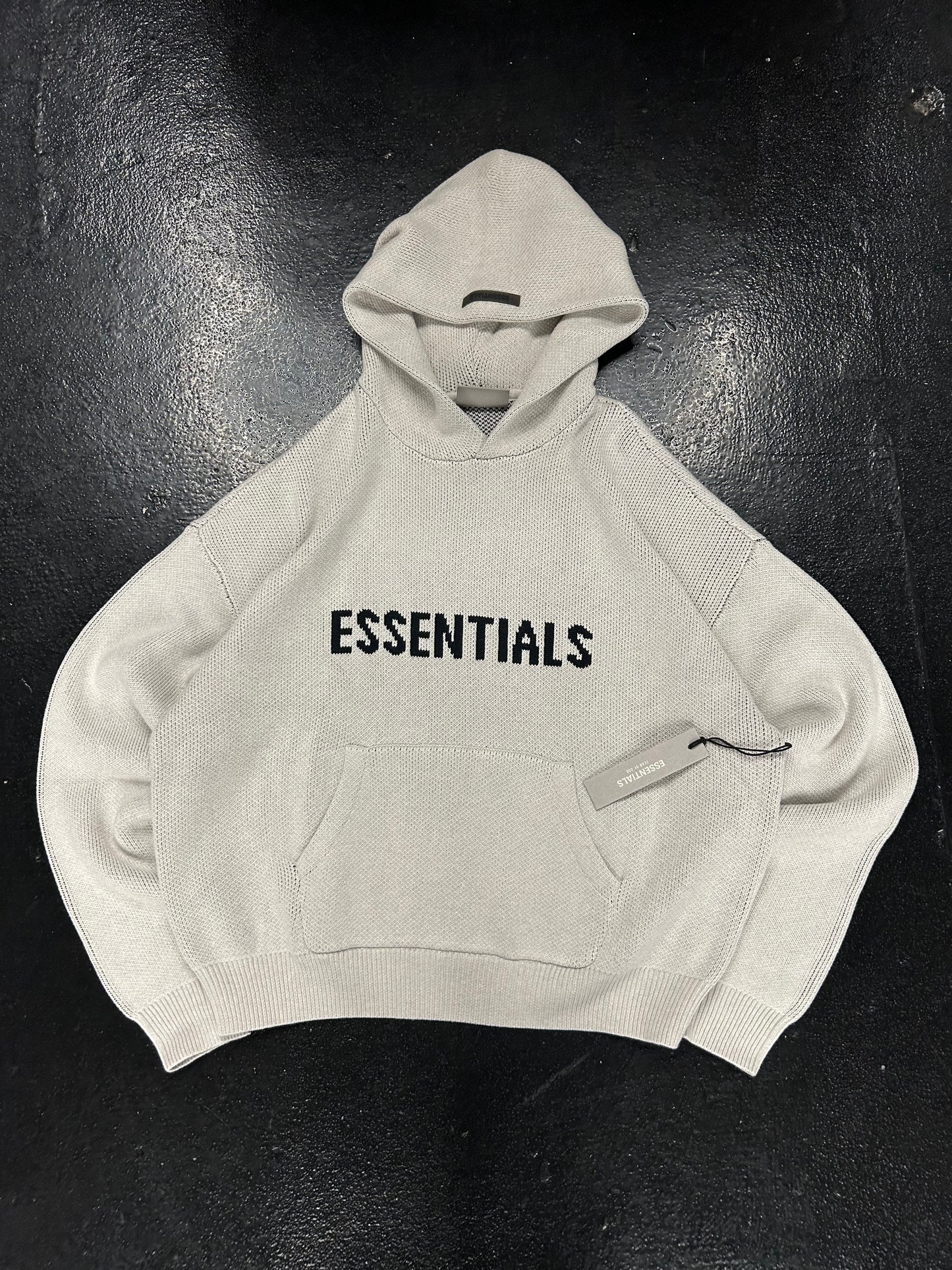 ESSENTIALS LIGHT KNIT HOODIE (BRAND NEW)