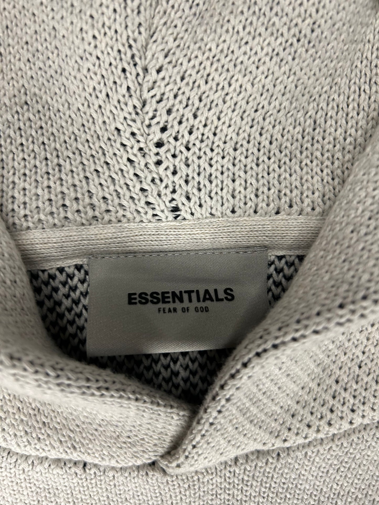 ESSENTIALS LIGHT KNIT HOODIE (BRAND NEW)