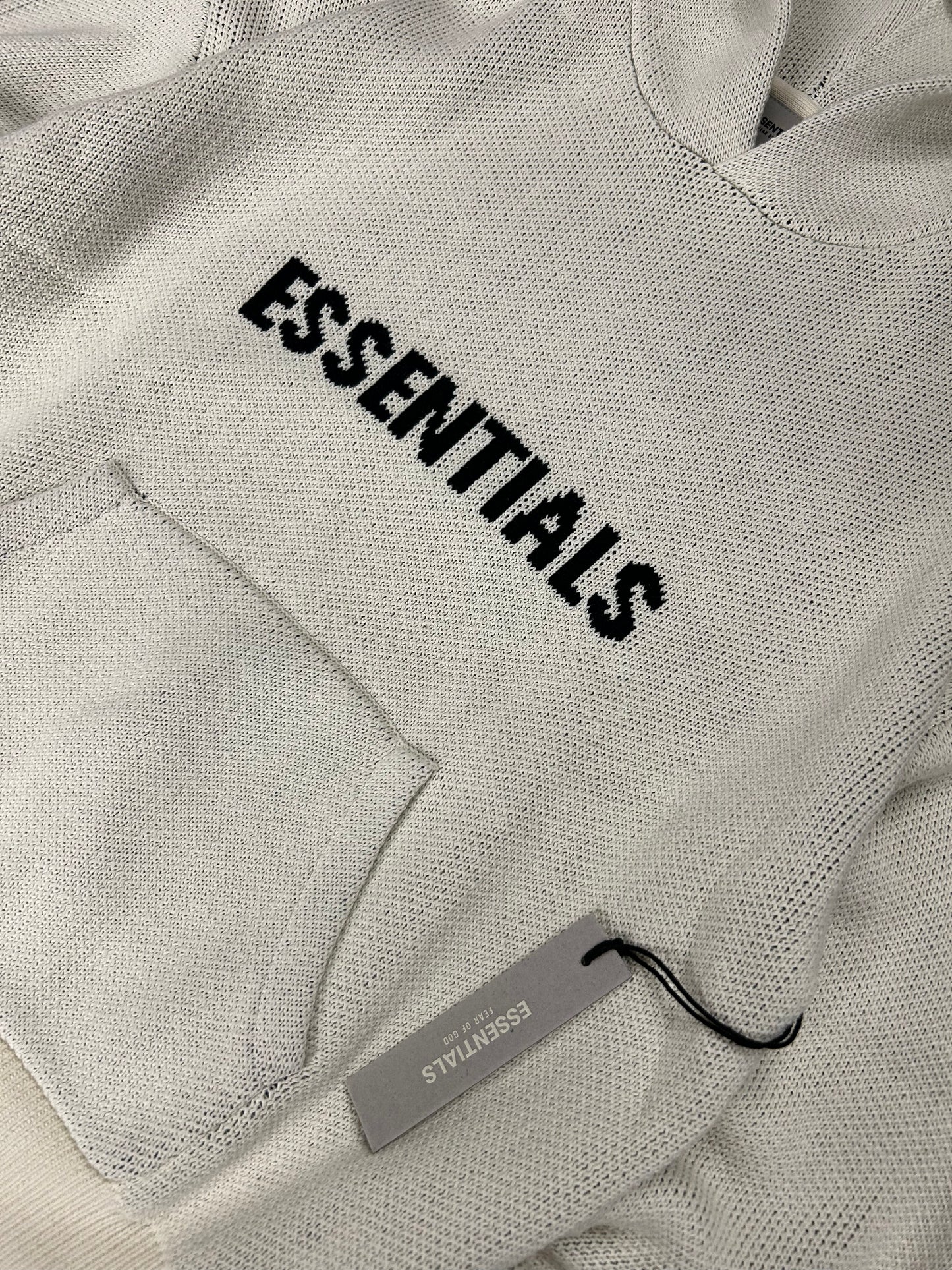 ESSENTIALS LIGHT KNIT HOODIE (BRAND NEW)