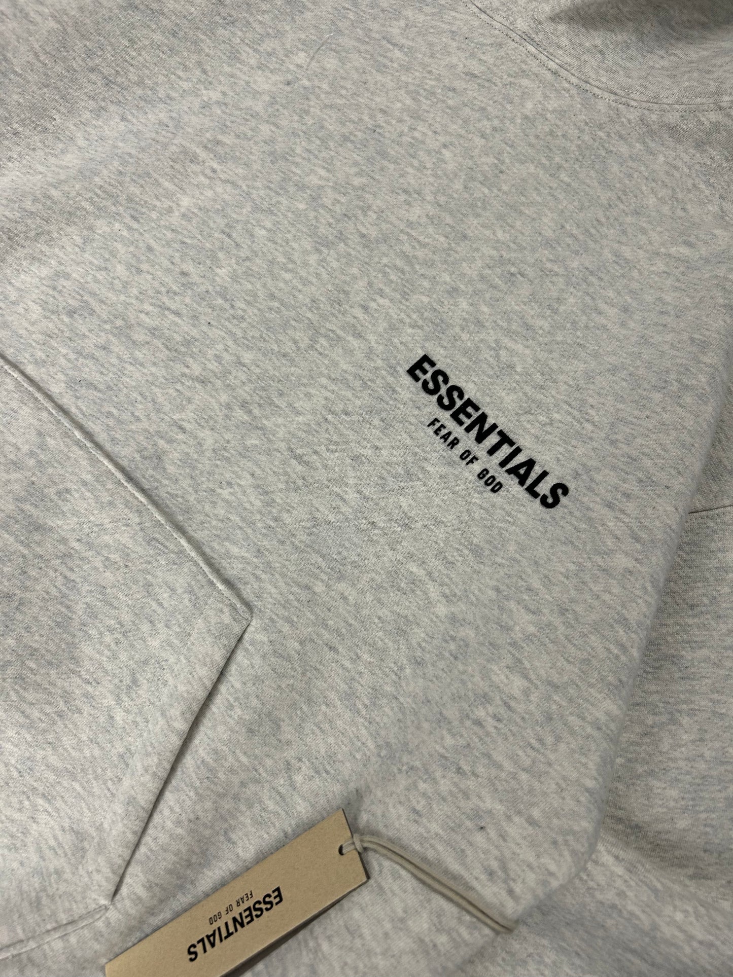 ESSENTIALS LIGHT GREY HOODIE (BRAND NEW)