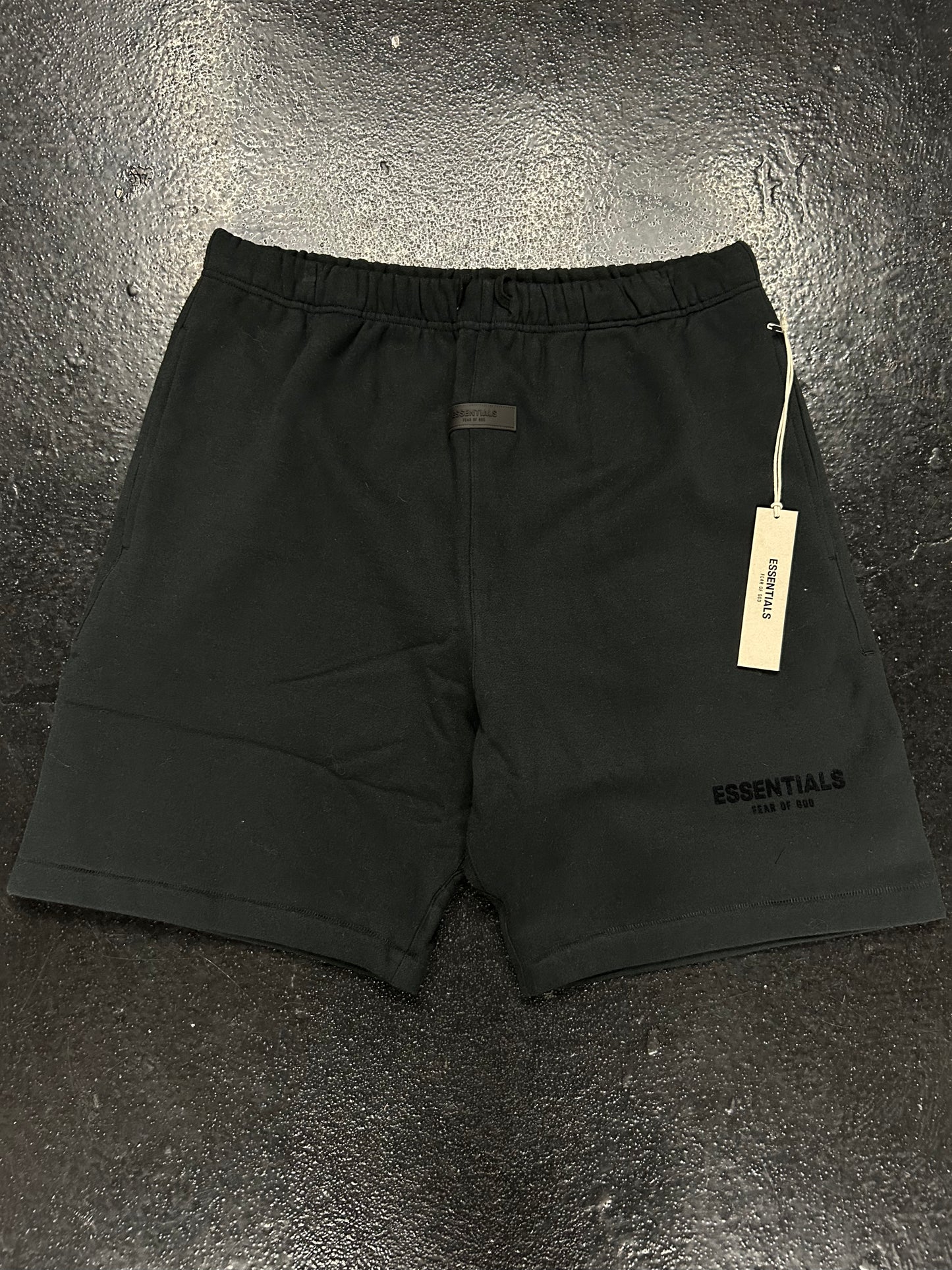 ESSENTIALS BLACK SWEAT SHORTS (BRAND NEW)