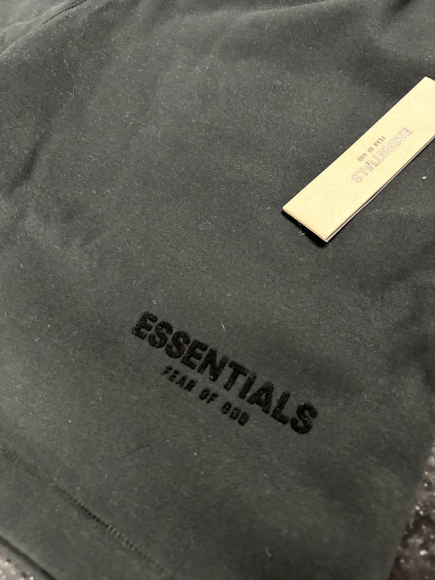 ESSENTIALS BLACK SWEAT SHORTS (BRAND NEW)