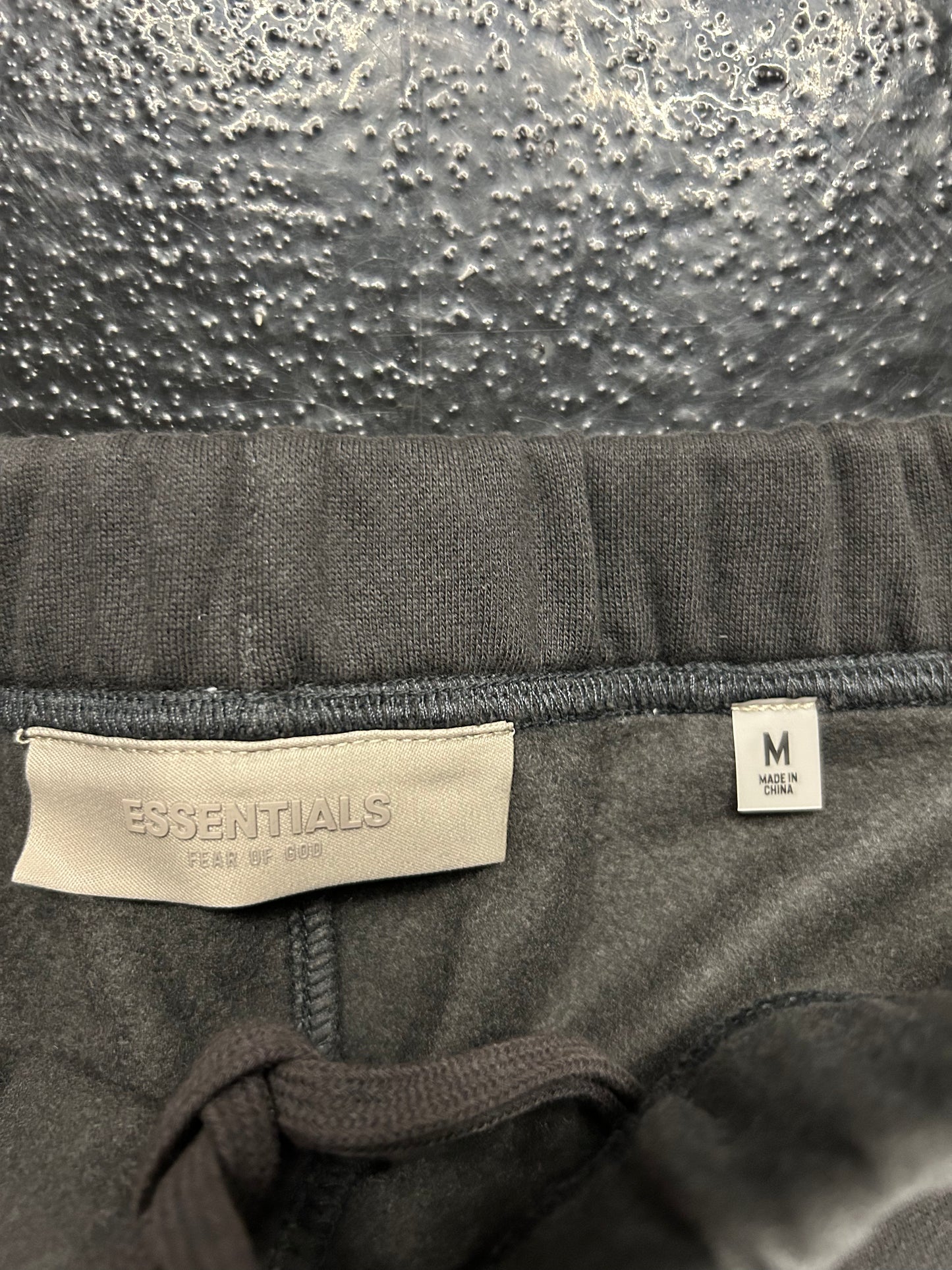 ESSENTIALS DARK GREY SWEAT SHORTS (BRAND NEW)