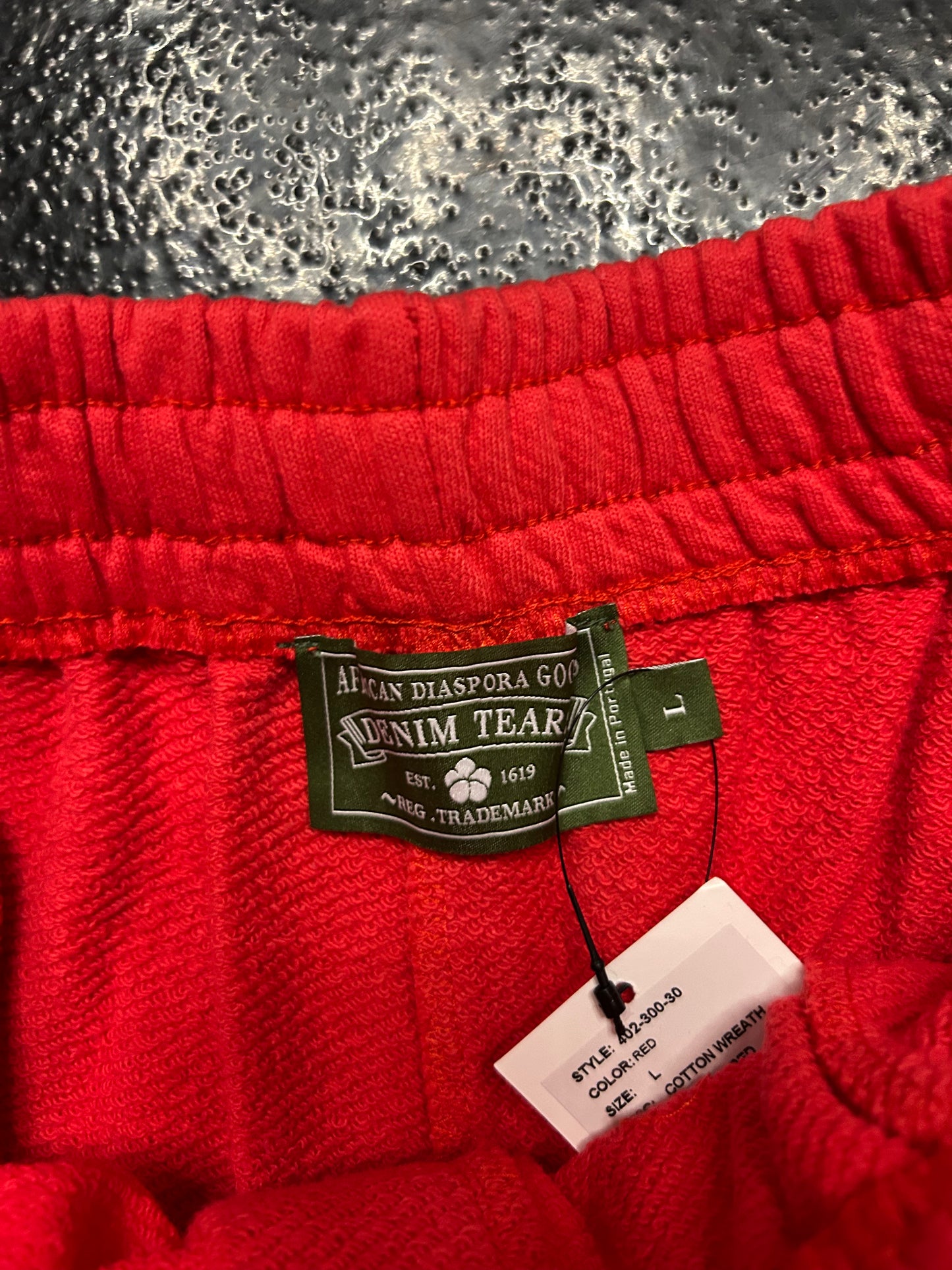 DENIM TEARS SWEAT SHORTS RED (BRAND NEW)