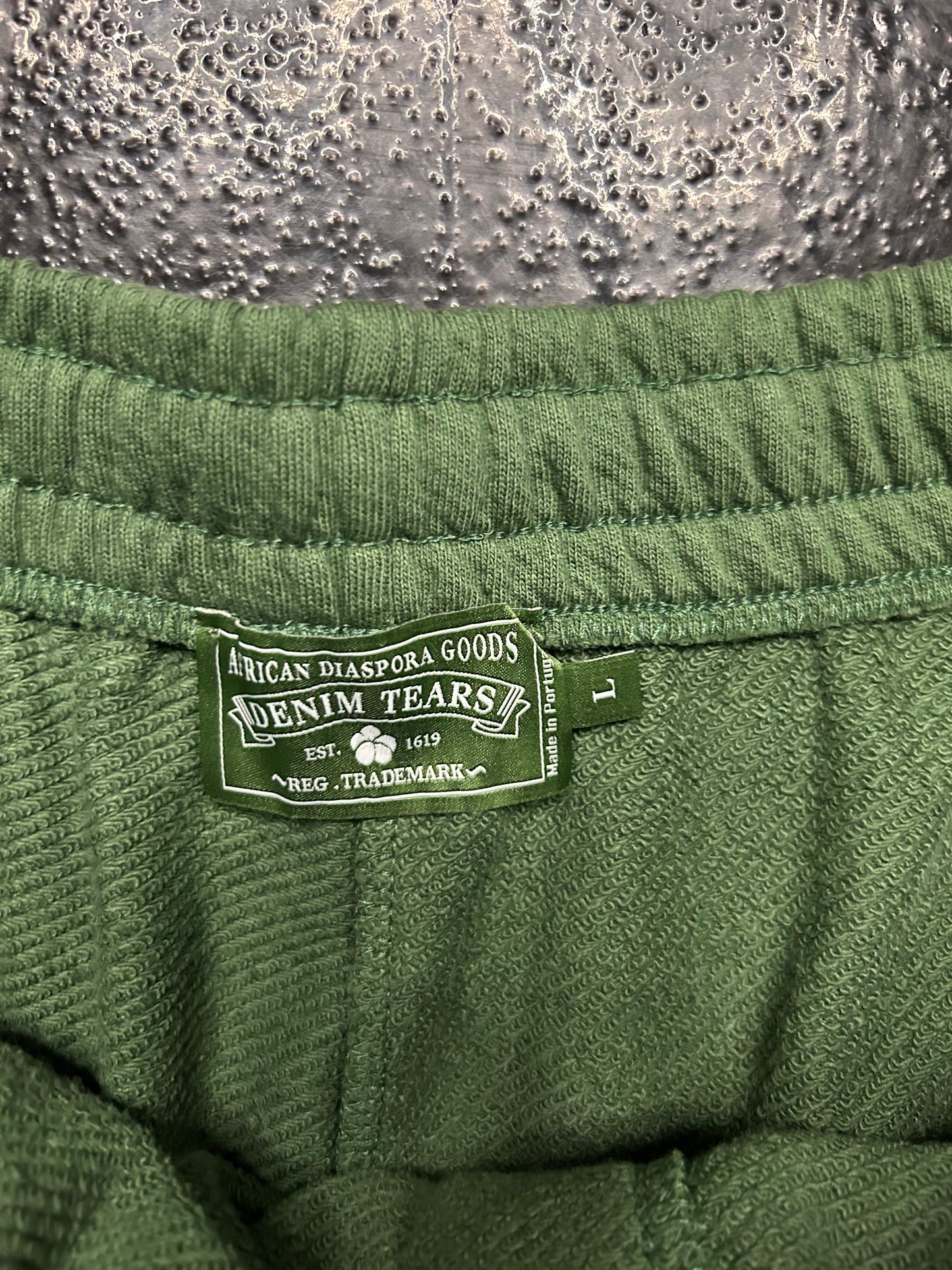 DENIM TEARS SWEAT SHORTS GREEN (BRAND NEW)