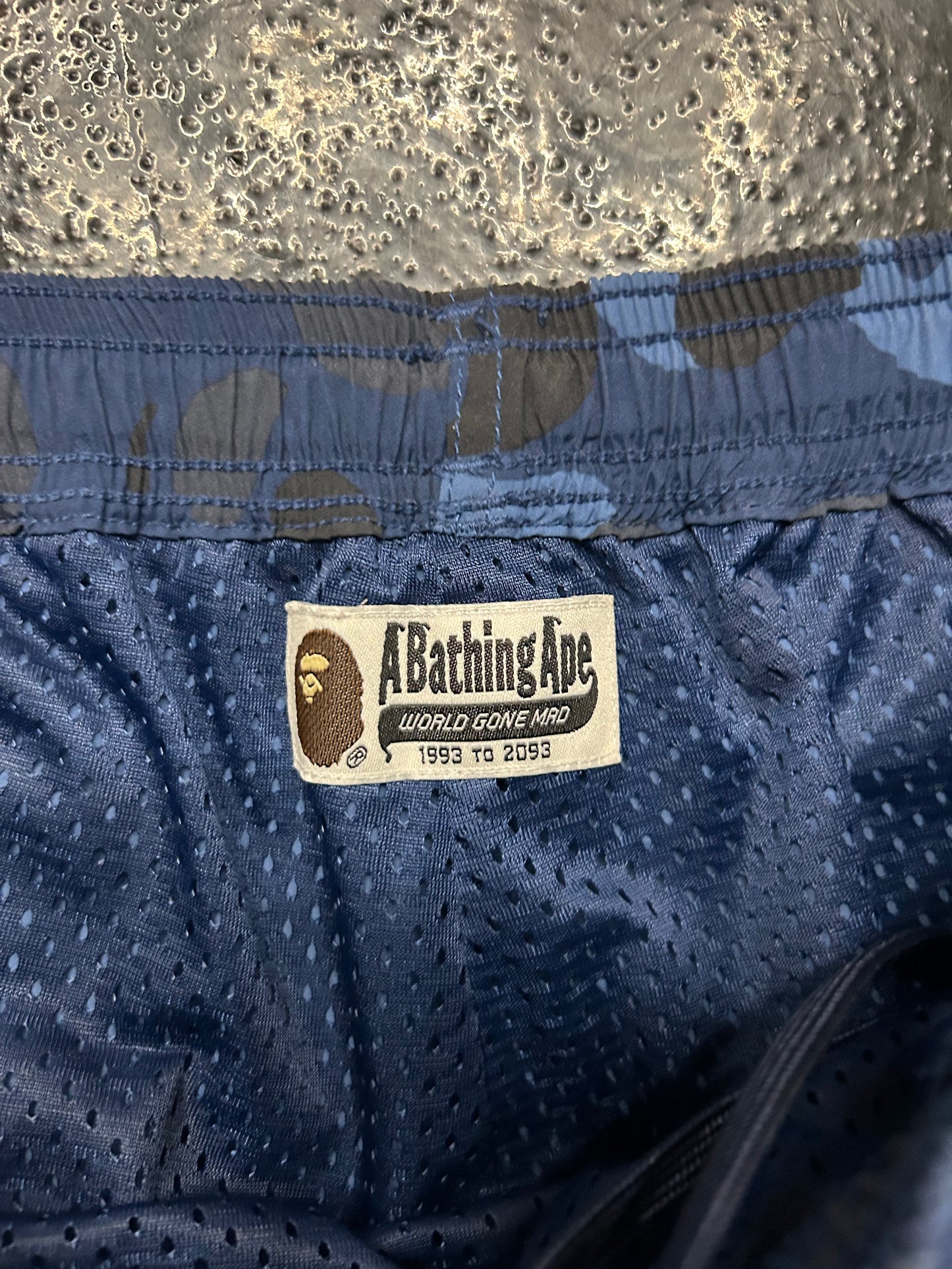 BAPE BLUE CAMO SHORTS (PRE OWNED)
