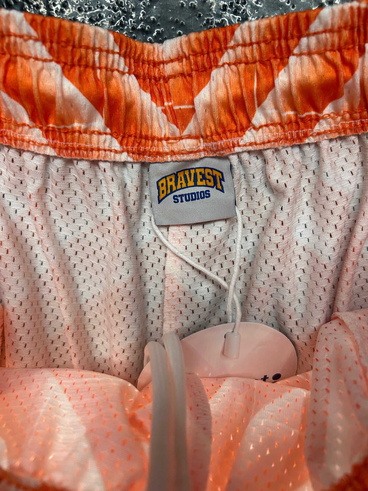BRAVEST STUDIOS ORANGE SOCCER SHORTS (BRAND NEW)