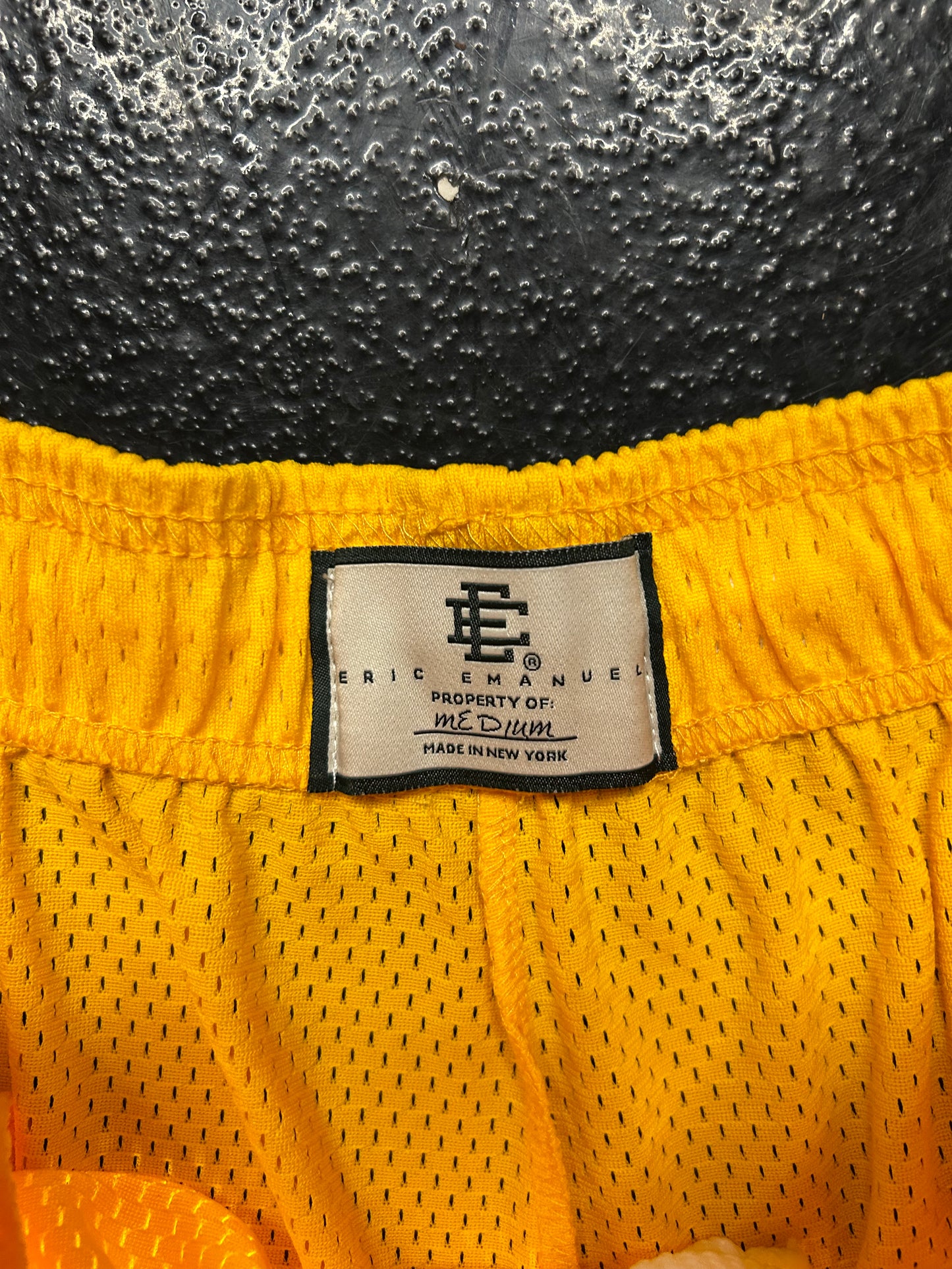 ERIC EMANUEL BOLT YELLOW SHORTS (PRE-OWNED)