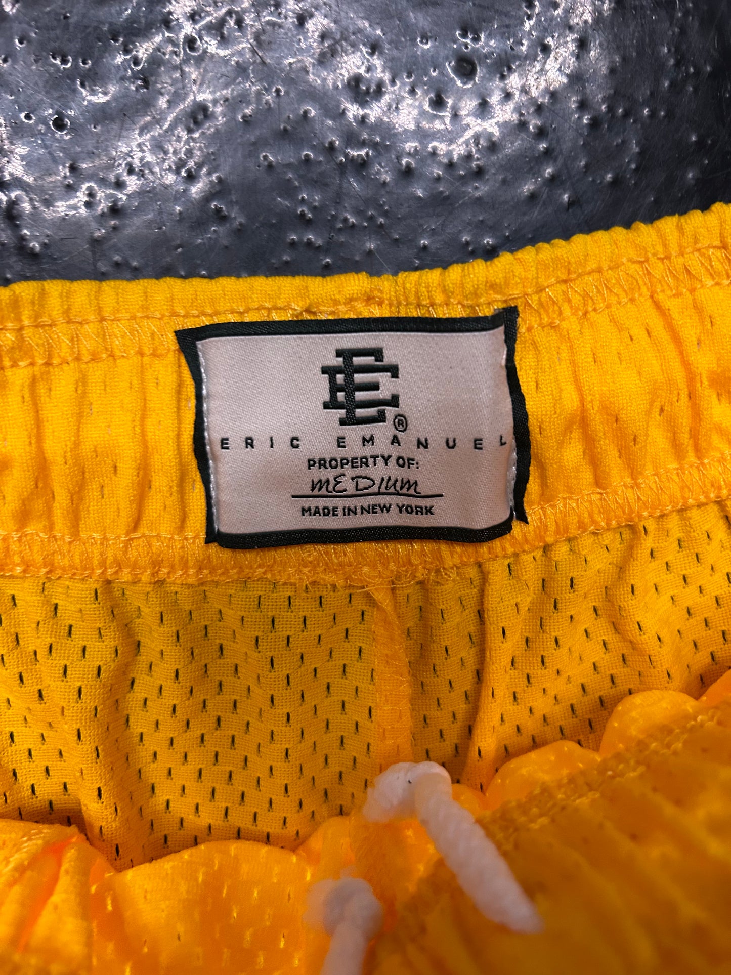 ERIC EMANUEL YELLOW MESH SHORTS (BRAND NEW)