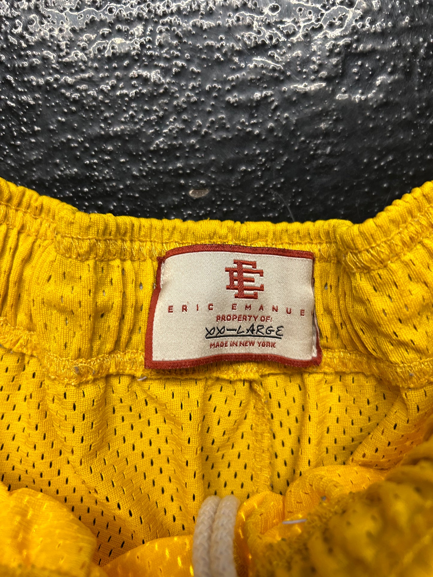 ERIC EMANUEL YELLOW MESH SHORTS (PRE-OWNED)