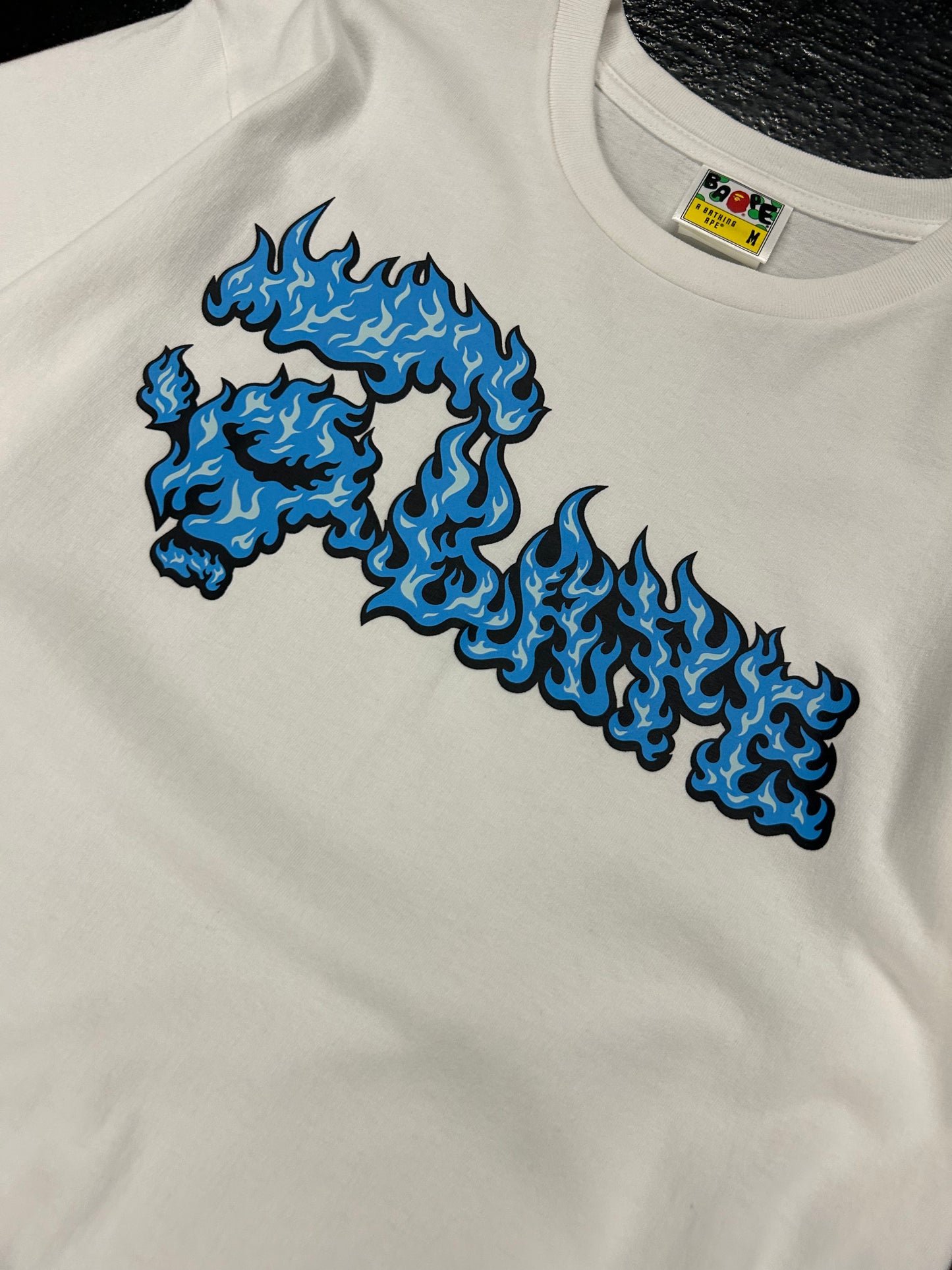 BAPE BLUE FLAME TEE (BRAND NEW)