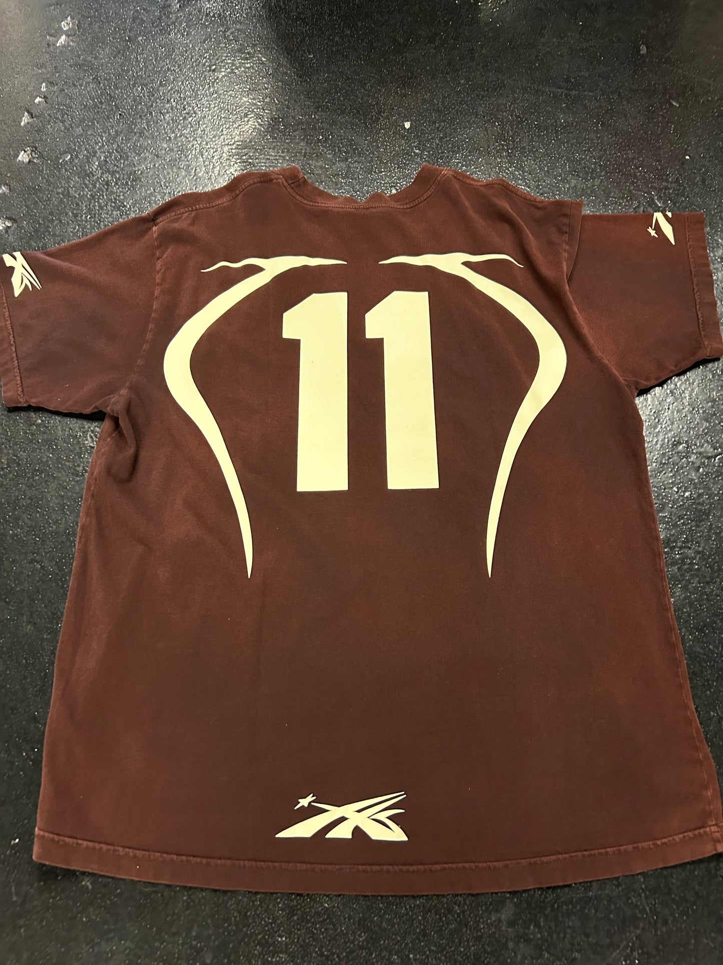 HELLSTAR WARM UP BROWN TEE (BRAND NEW)