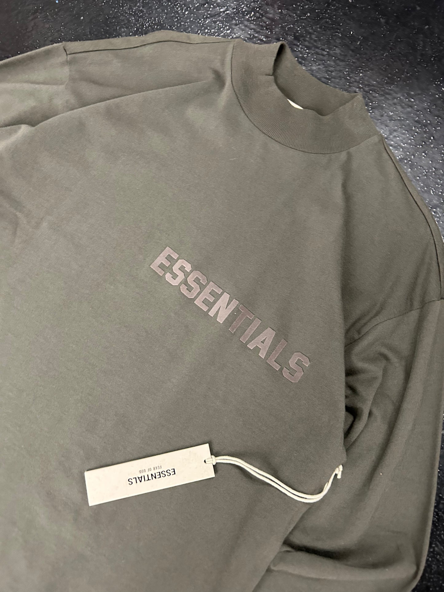 ESSENTIALS BRIWN LONG SLEEVE SPELL OUT (BRAND NEW)