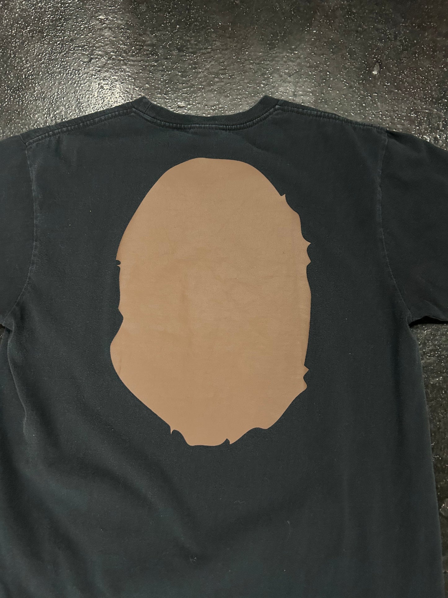 BAPE BLACK BIG FACE TEE (PRE OWNED)