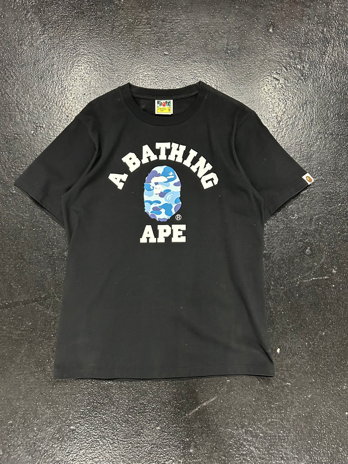 BAPE COLLEGE BLUE CAMO TEE (BRAND NEW)