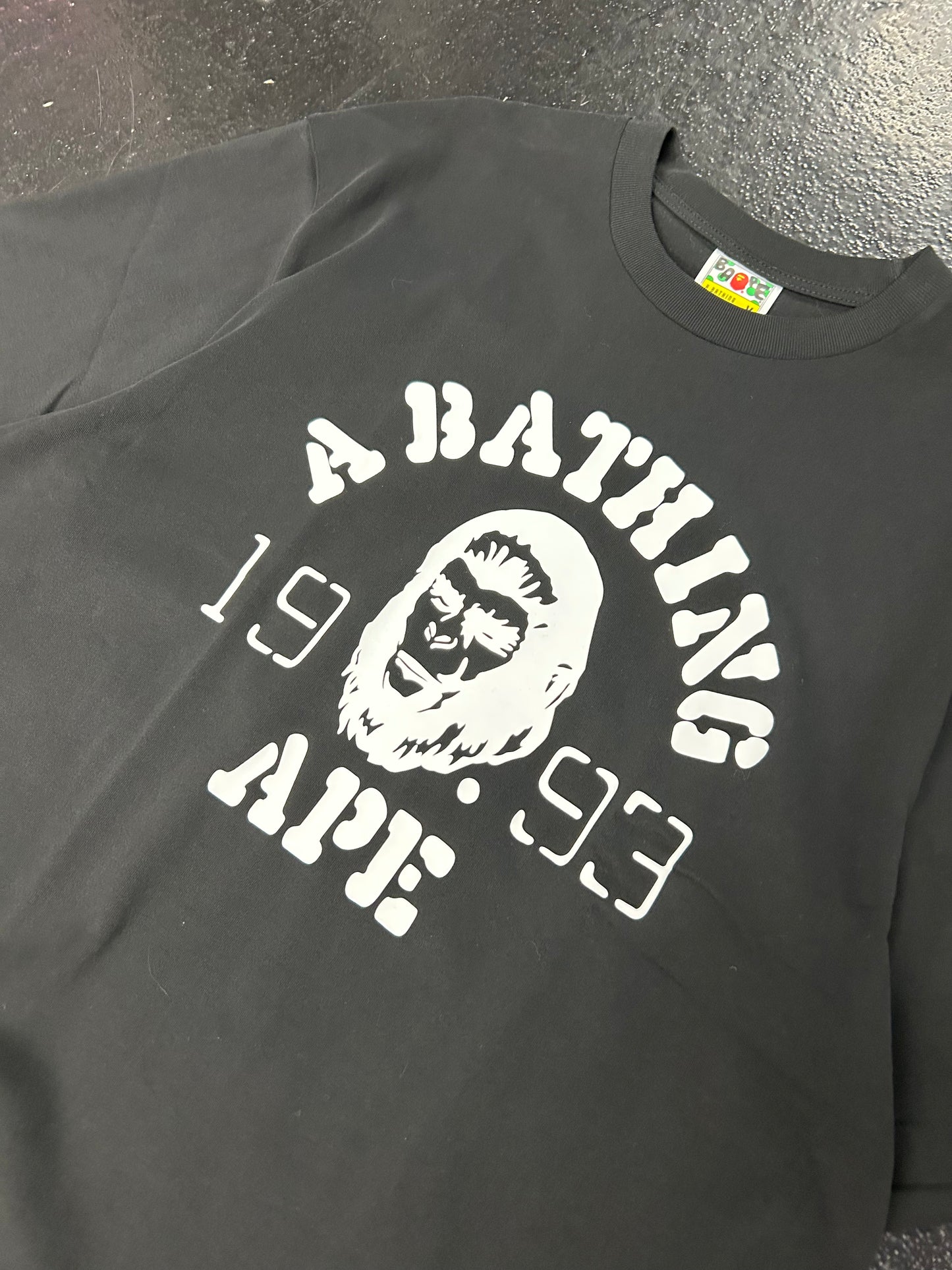 BAPE BUSY WORKS BLACK TEE (BRAND NEW)