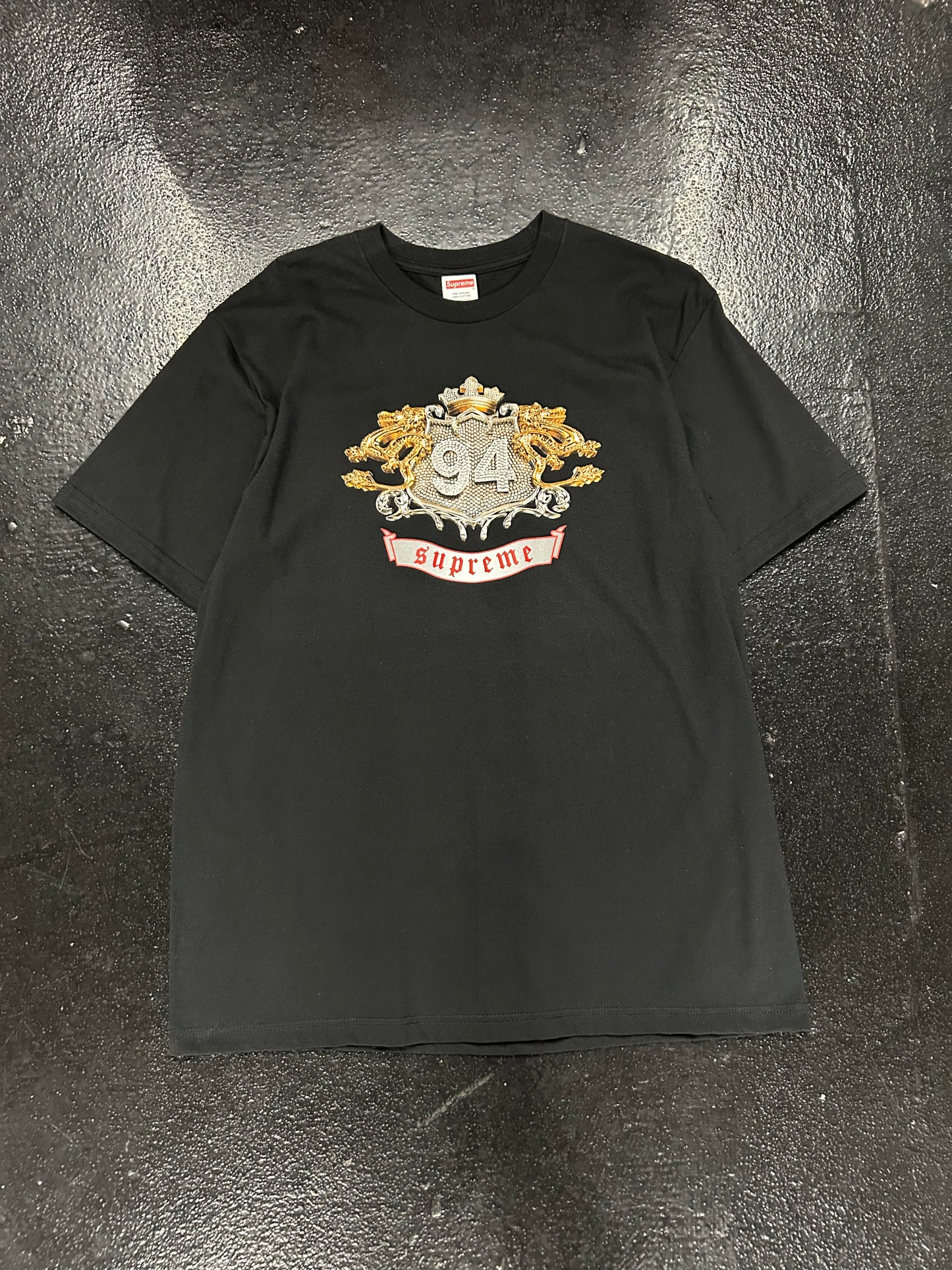 SUPREME DIAMONDS 94 BLACK TEE (PRE OWNED)