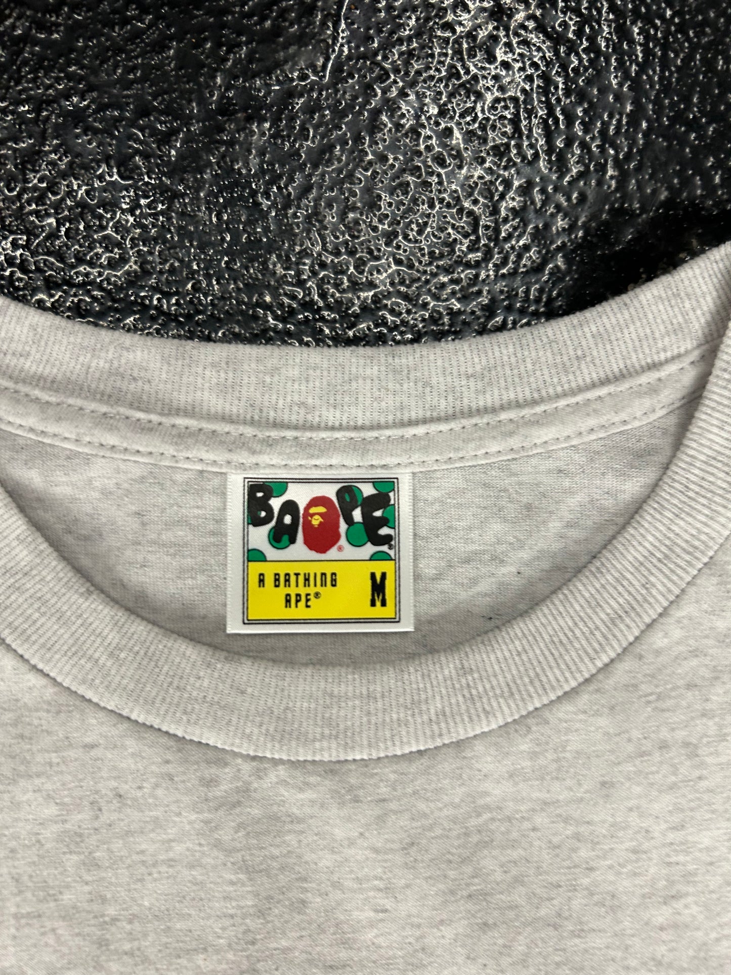 BAPE HEATHER GREY SPELL OUT TEE (BRAND NEW)