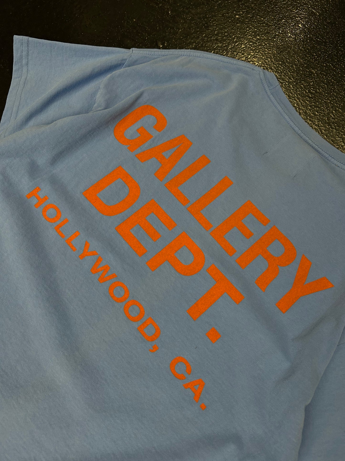 GALLERY DEPT BLUE LOGO TEE (PRE OWNED)