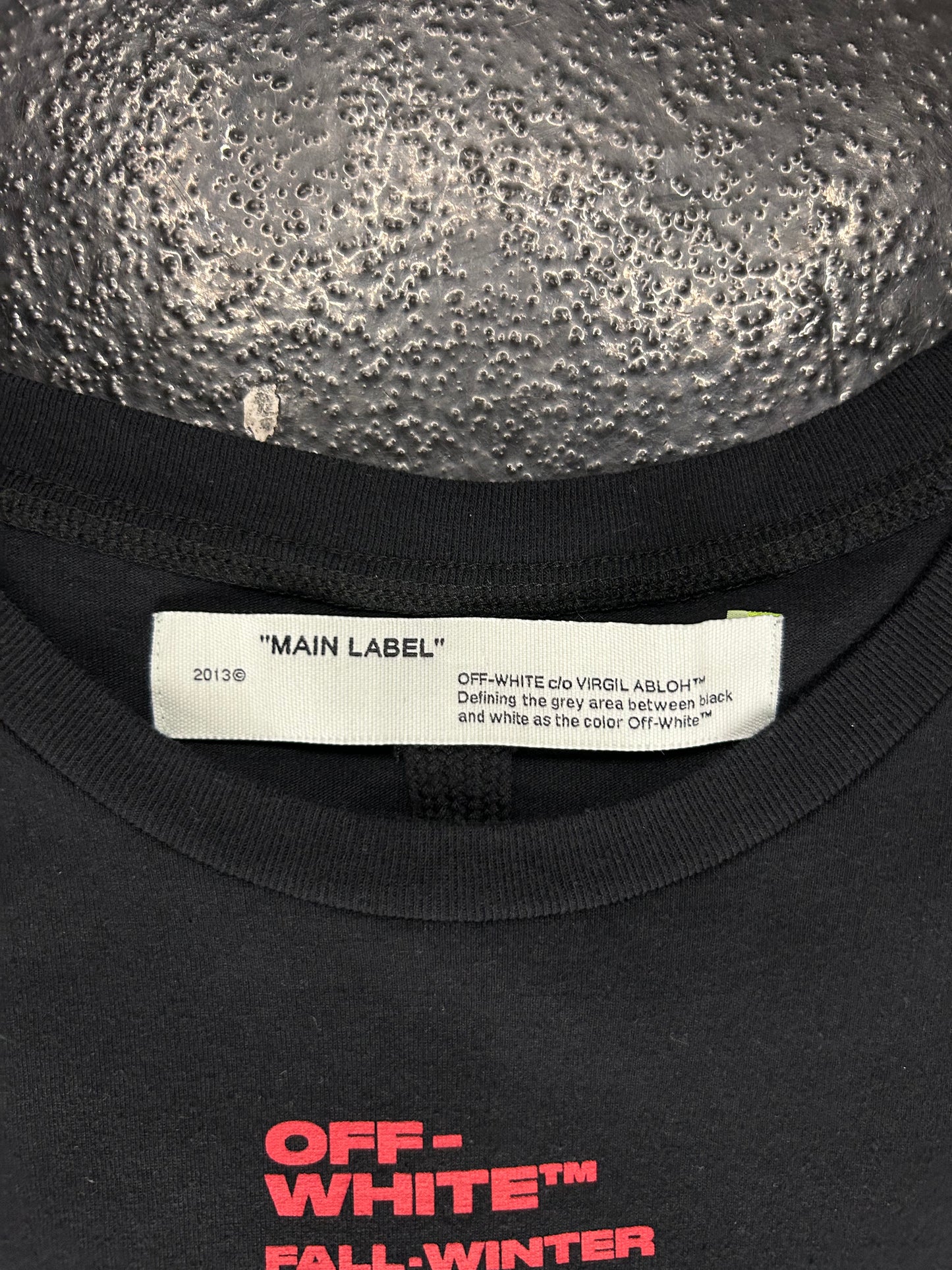 OFF-WHITE X VIRGIL ABLOH BLACK BAT TEE (PRE OWNED)