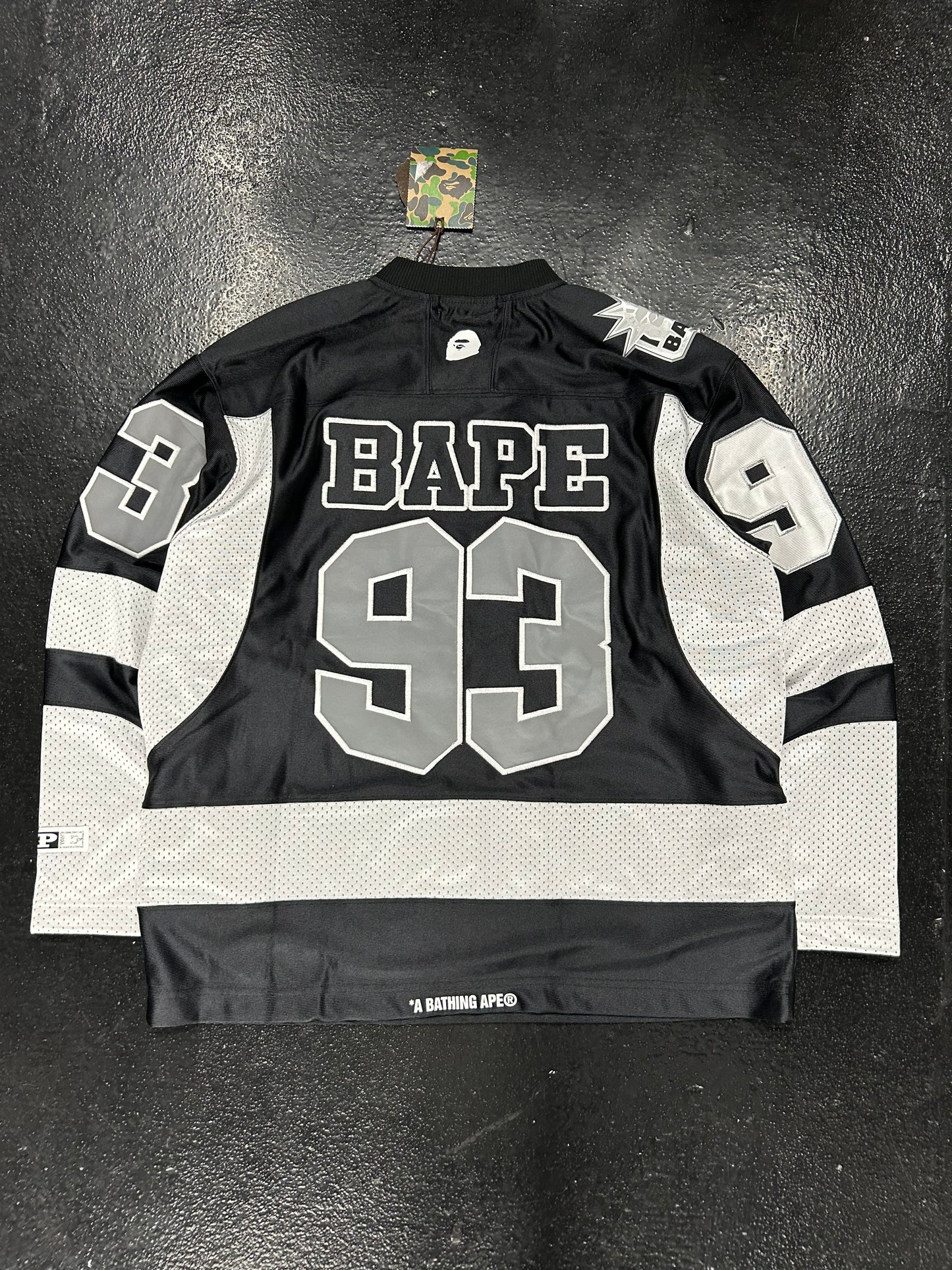 BAPE BLACK HOCKEY JERSEY (BRAND NEW)