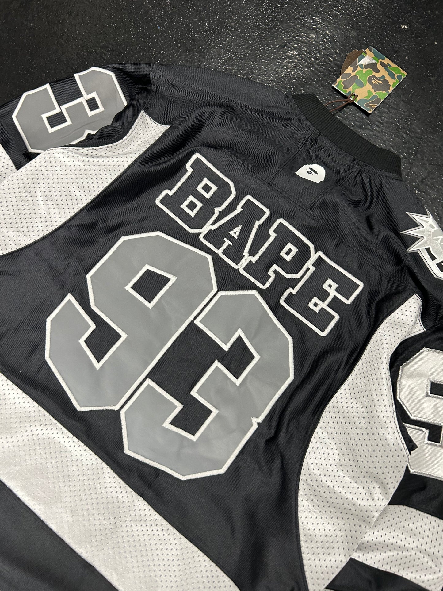 BAPE BLACK HOCKEY JERSEY (BRAND NEW)