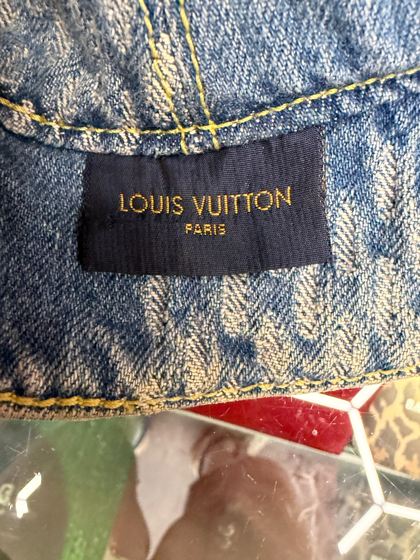 LOUIS VUITTON NIGO PANELED MONOGRAM BUCKET HAT (PRE-OWNED)