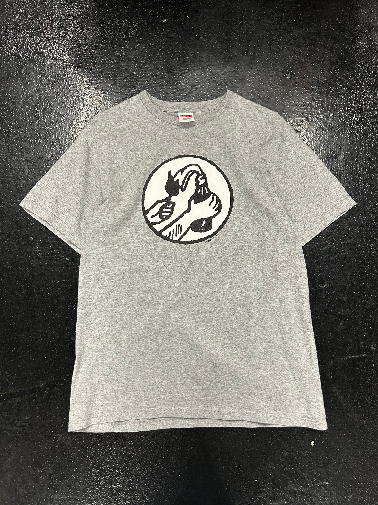 SUPREME HEATHER GREY MOLTOV TEE (BRAND NEW)