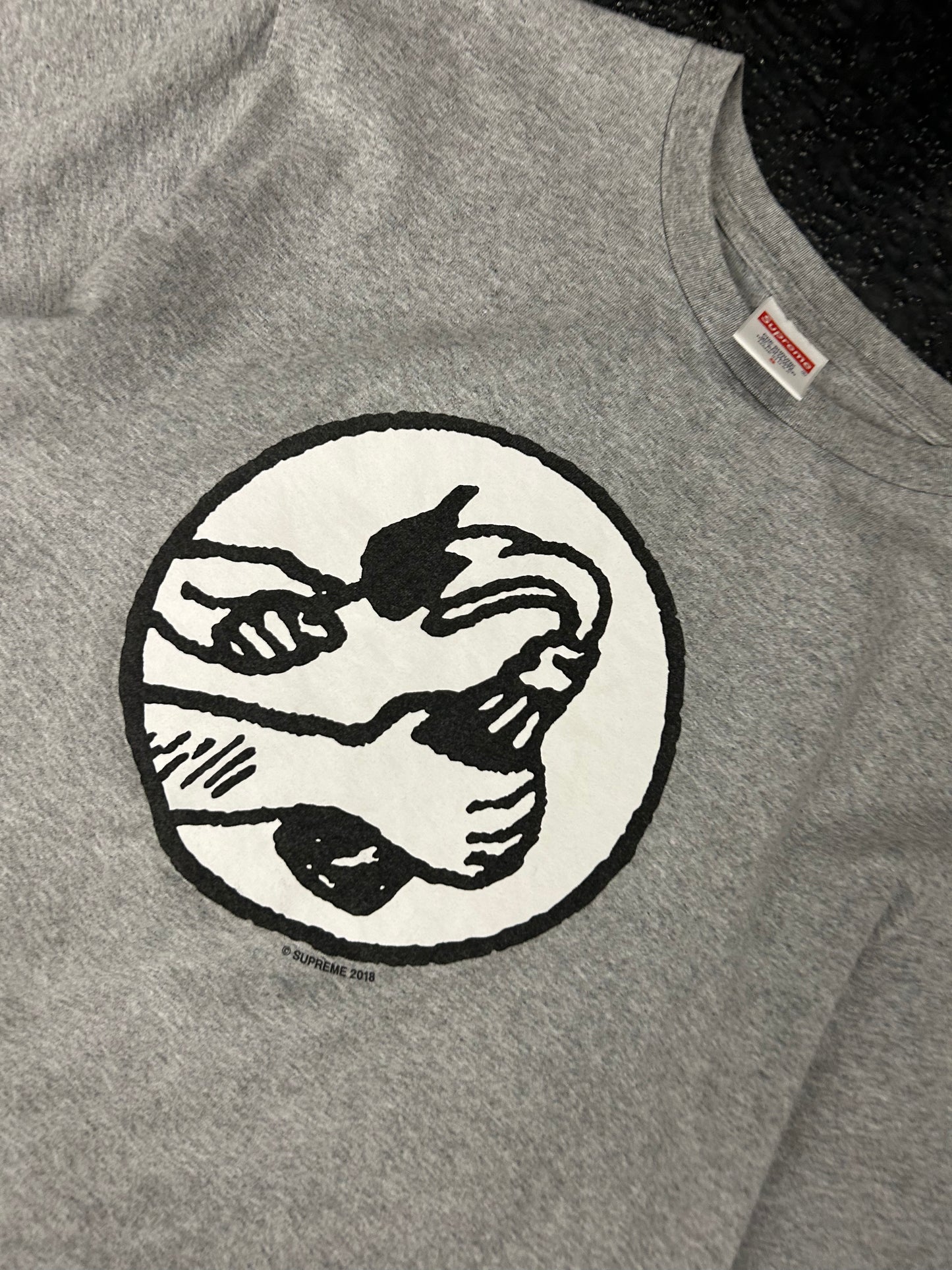 SUPREME HEATHER GREY MOLTOV TEE (BRAND NEW)