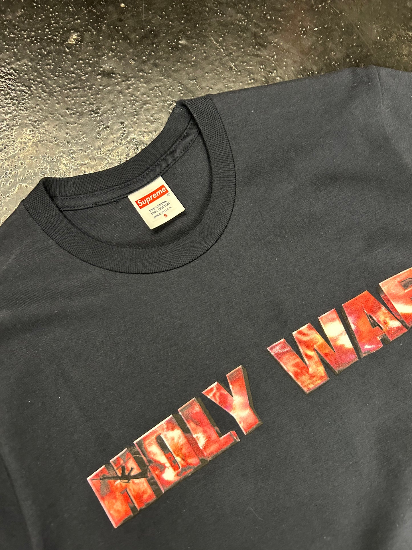 SUPREME HOLY WAR DARK BLUE TEE (BRAND NEW)