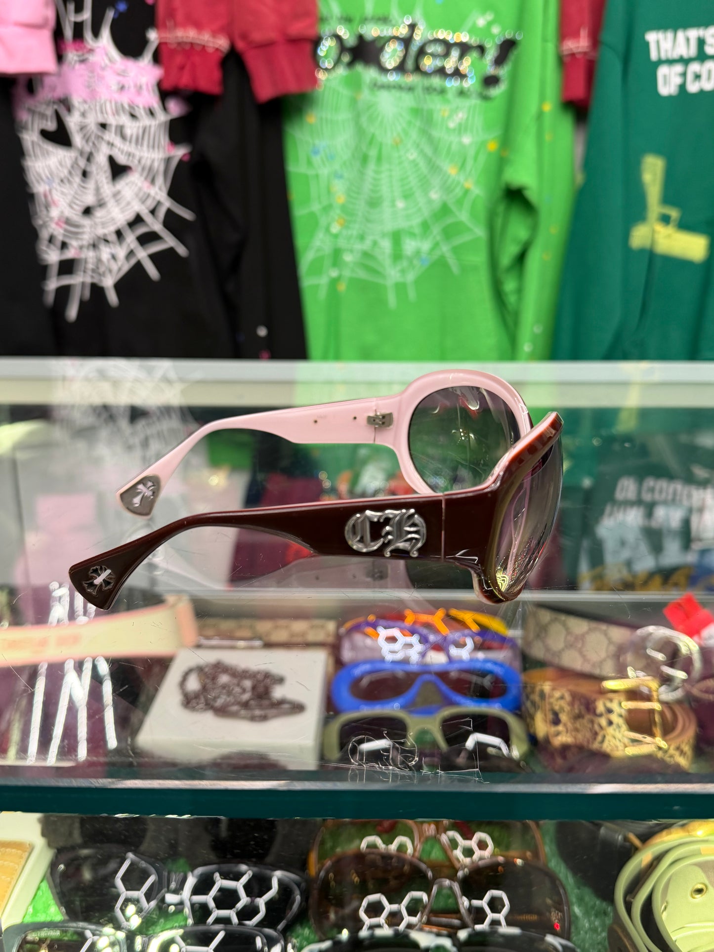 CHROME HEARTS SWEET YOUNG THANG SUNGLASSES (PRE-OWNED W/ CASE)