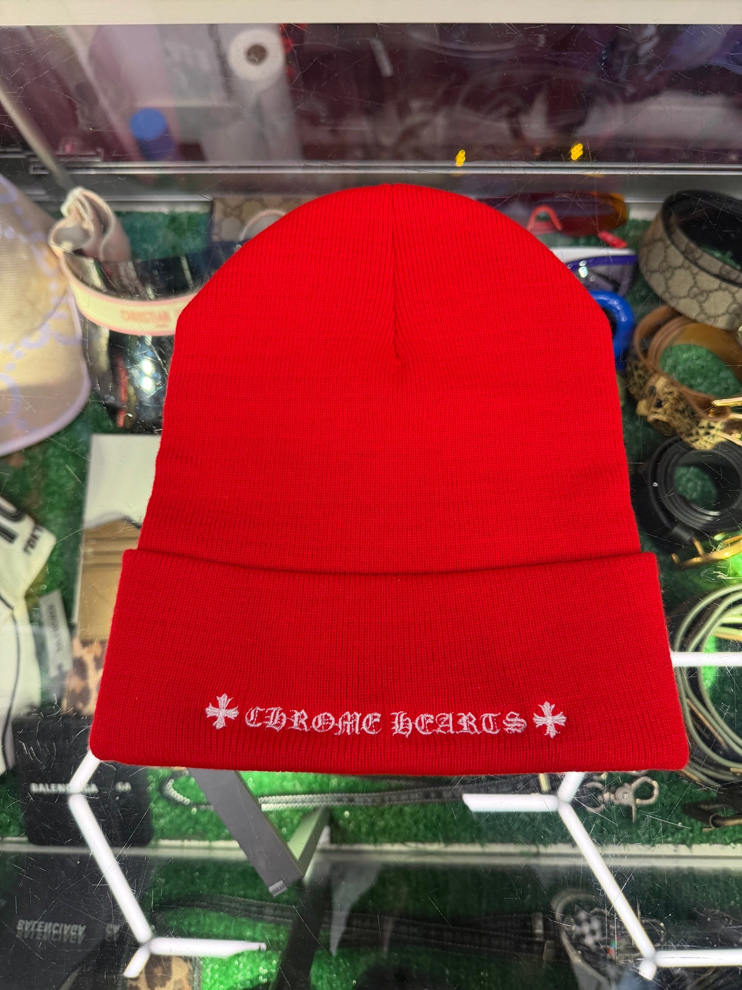 CHROME HEARTS CH LOGO BEANIE (BRAND NEW)
