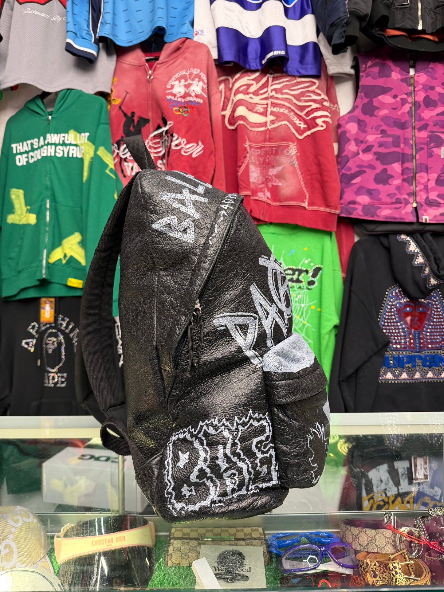 BALENCIAGA GRAFFITI EXPLORER BACKPACK (PRE-OWNED)