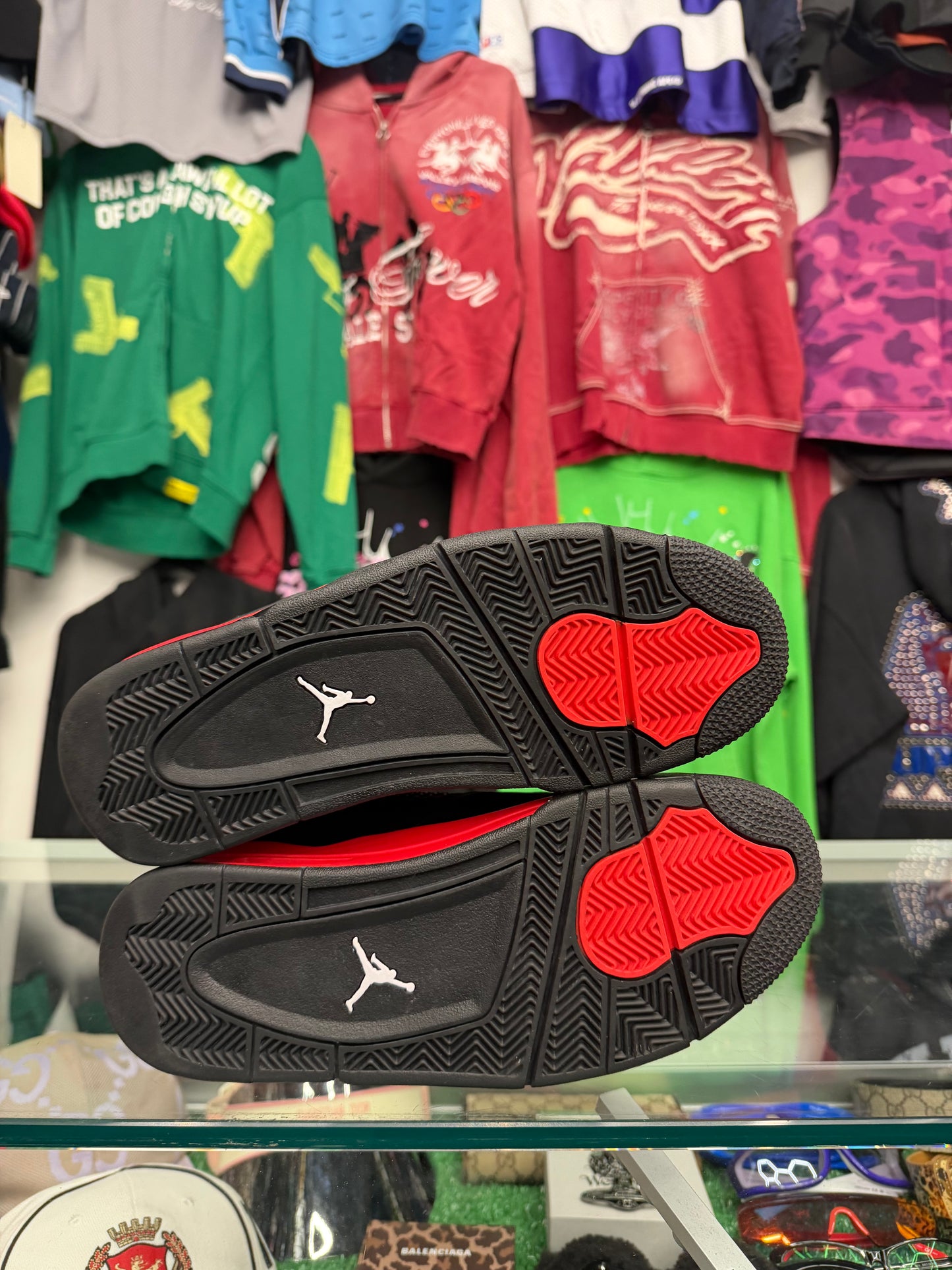 JORDAN 4 RED THUNDER (PRE-OWNED W/ BOX)