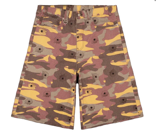 BRAVEST STUDIOS PARIS CAMO SHORTS (BRAND NEW)