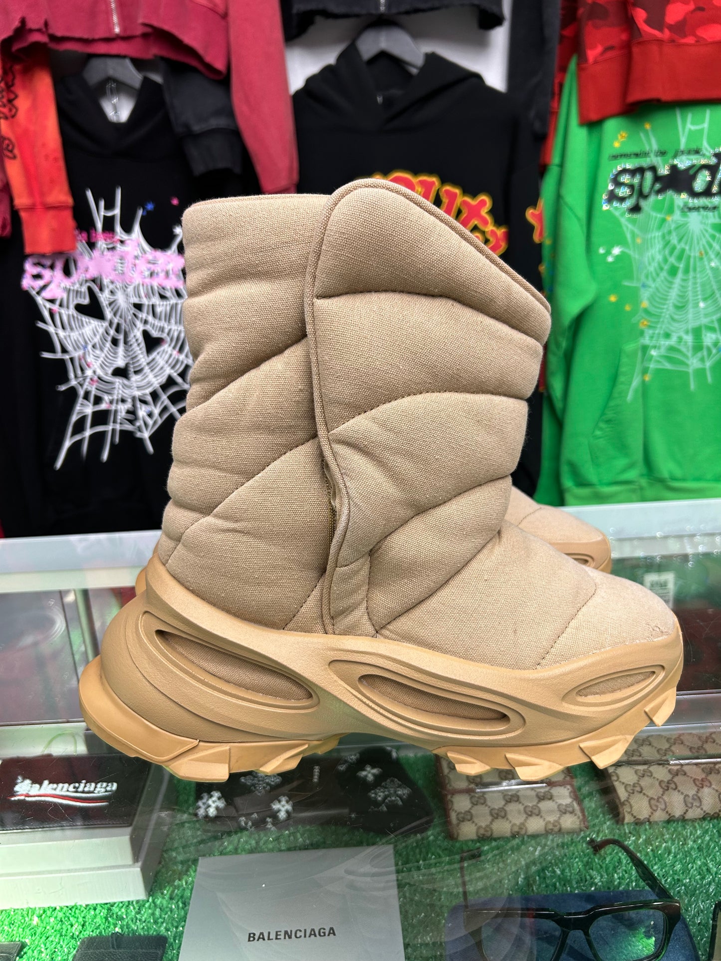 YEEZY ADIDAS NSLTD BOOT KHAKI “REPAIRED” (PRE-OWNED NO BOX)