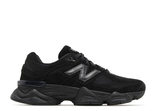 NEW BALANCE 9060 TRIPLE BLACK SUEDE (PRE-OWNED NO BOX)